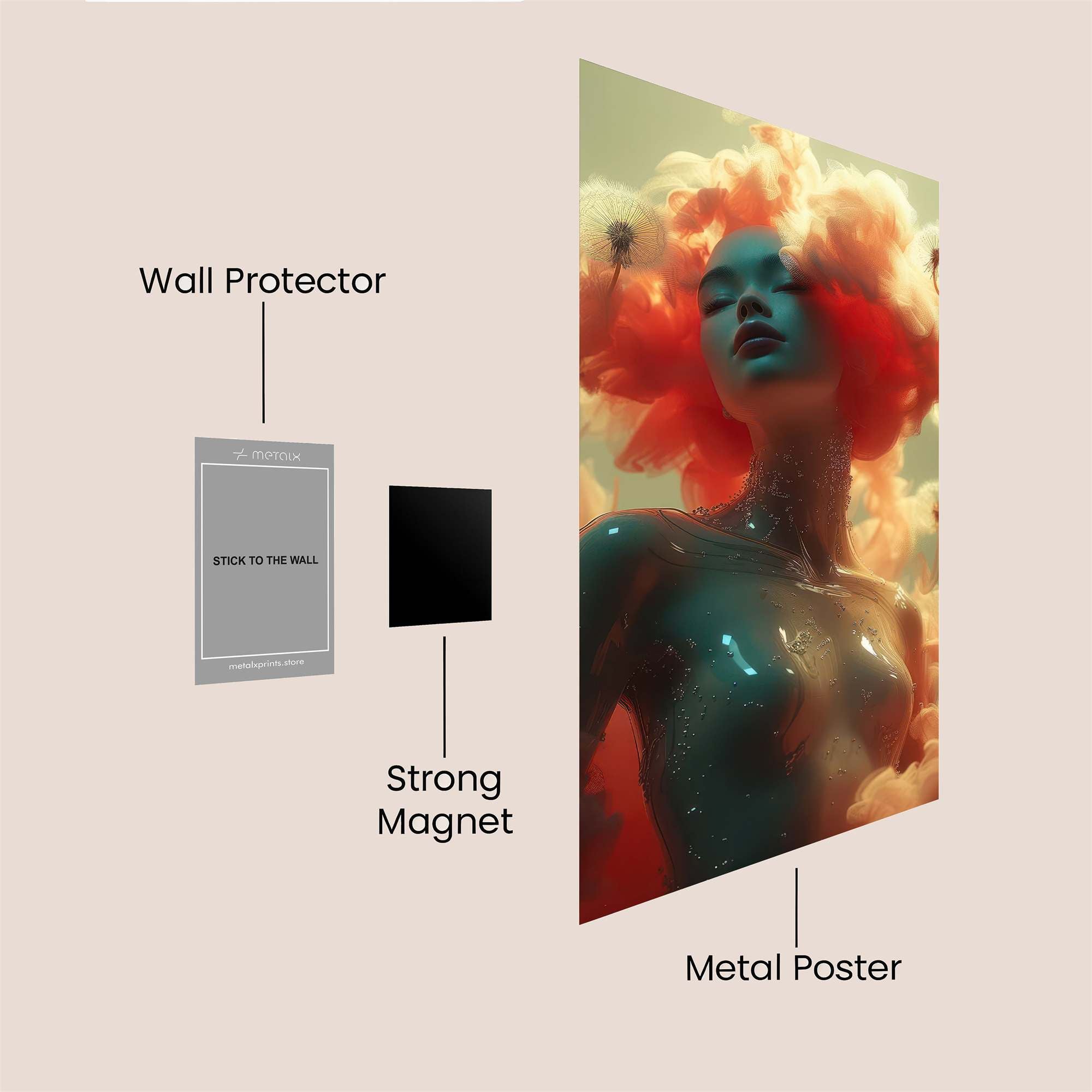 GoldenFury Safe Wall Magnetic / M