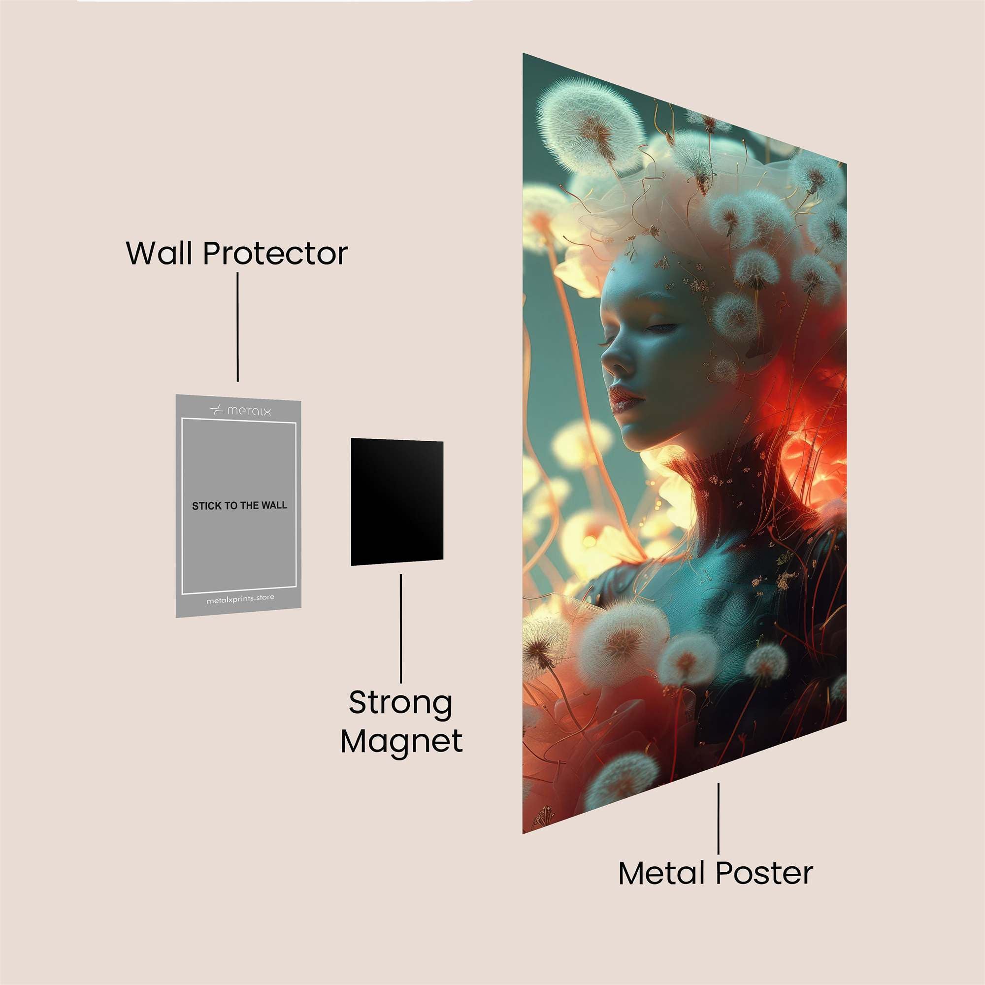 Fusion Blaze Safe Wall Magnetic / M