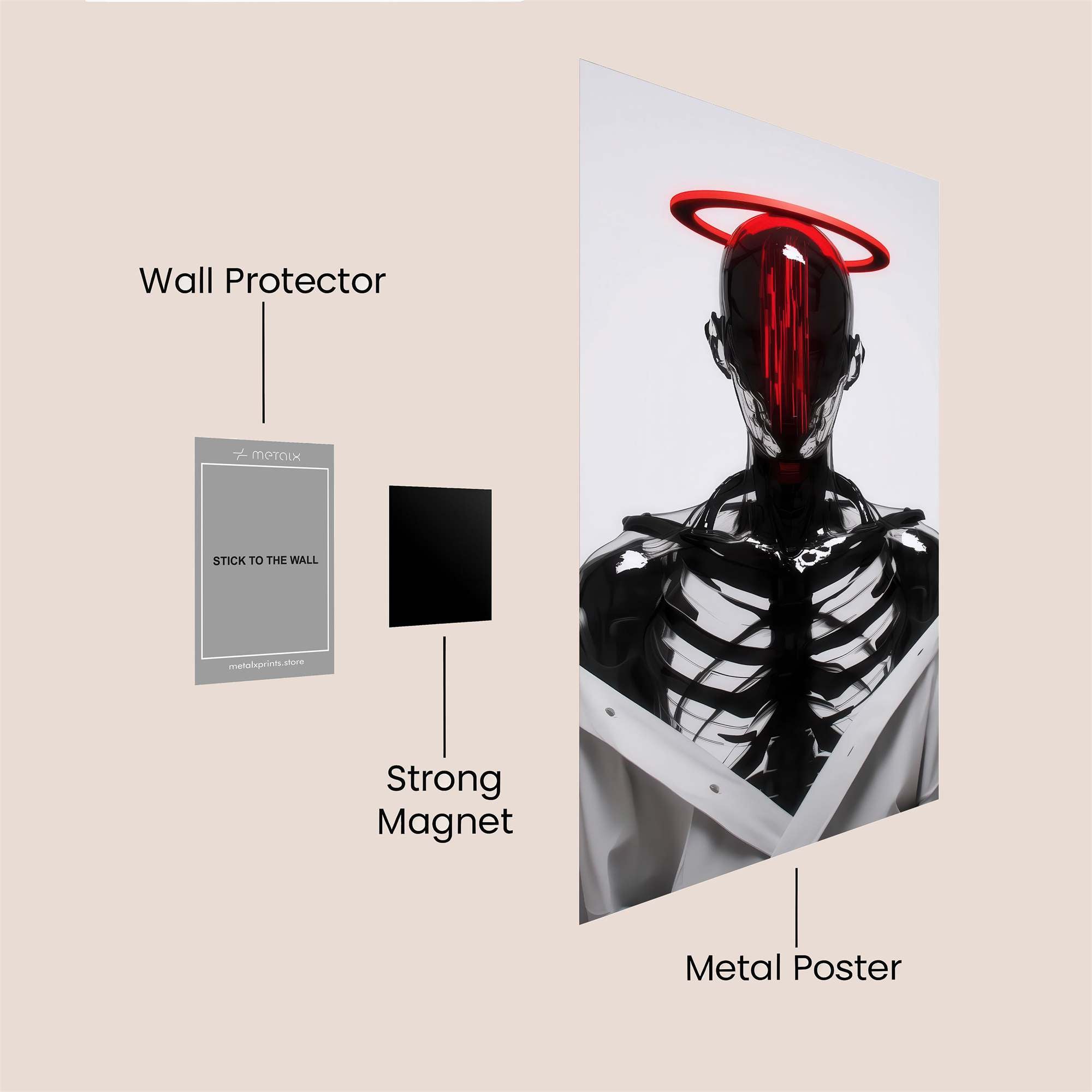 Quantum Whisper Safe Wall Magnetic / M