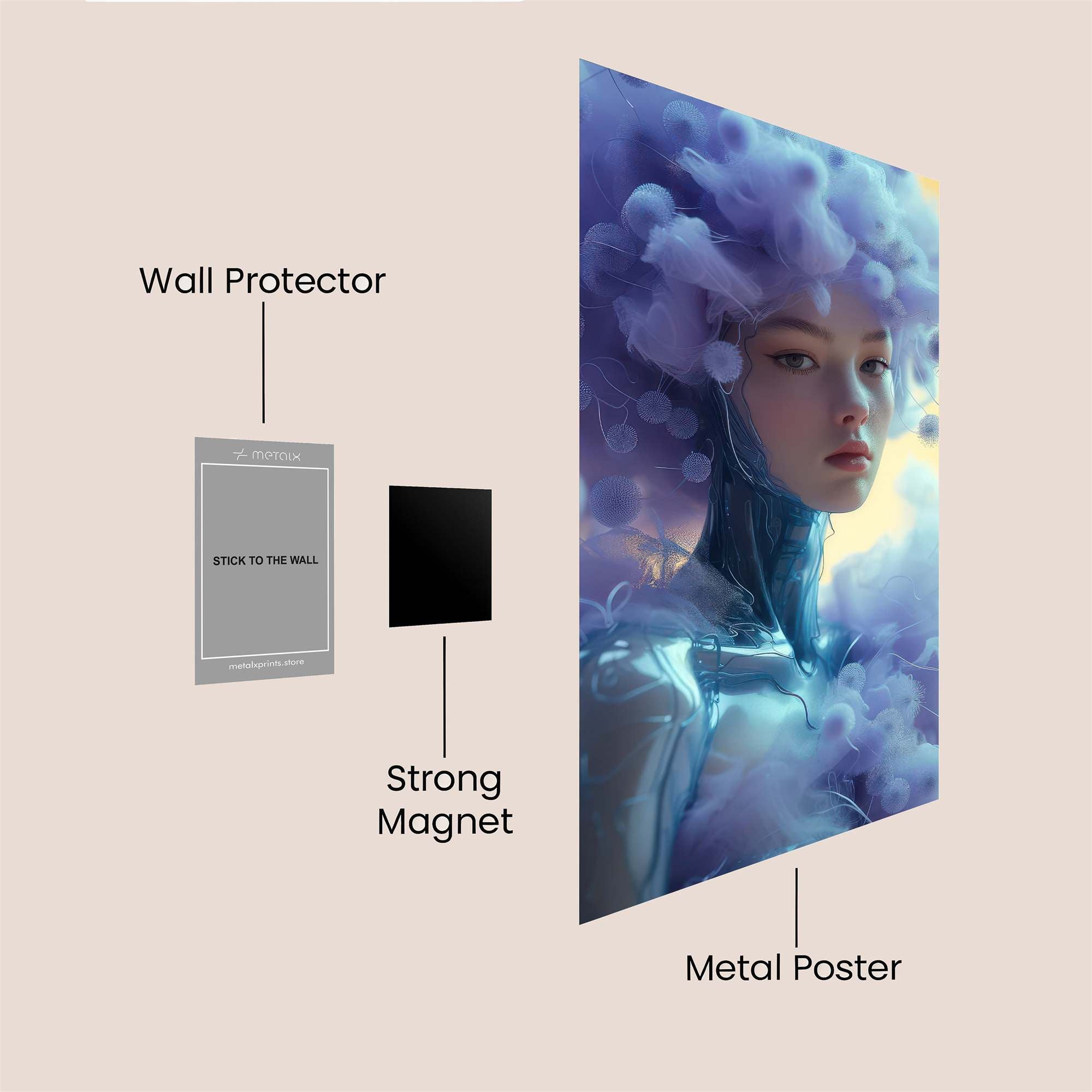 Neon Serpent Safe Wall Magnetic / M