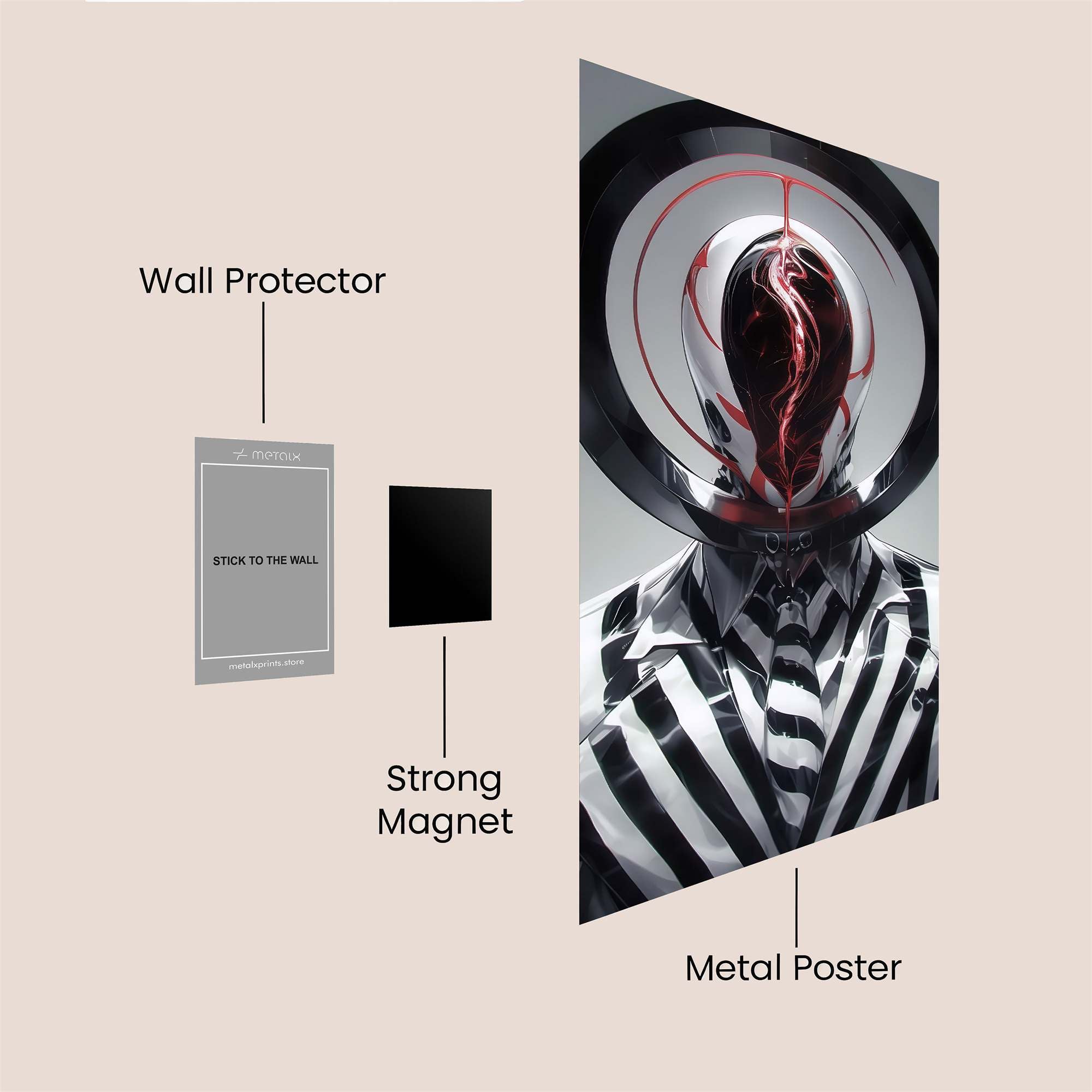 Superman Spooky Safe Wall Magnetic / M