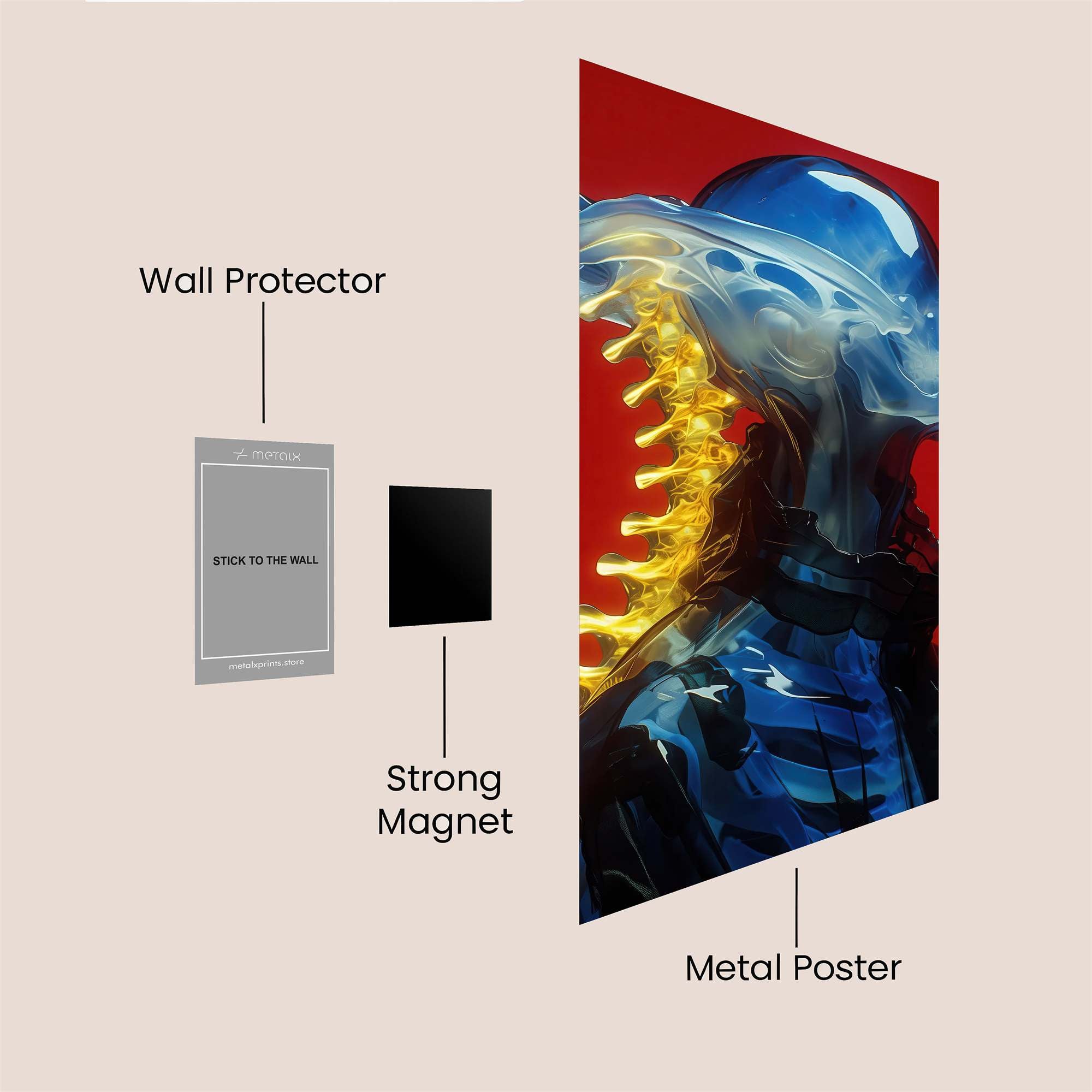 Neon Serpent Safe Wall Magnetic / M