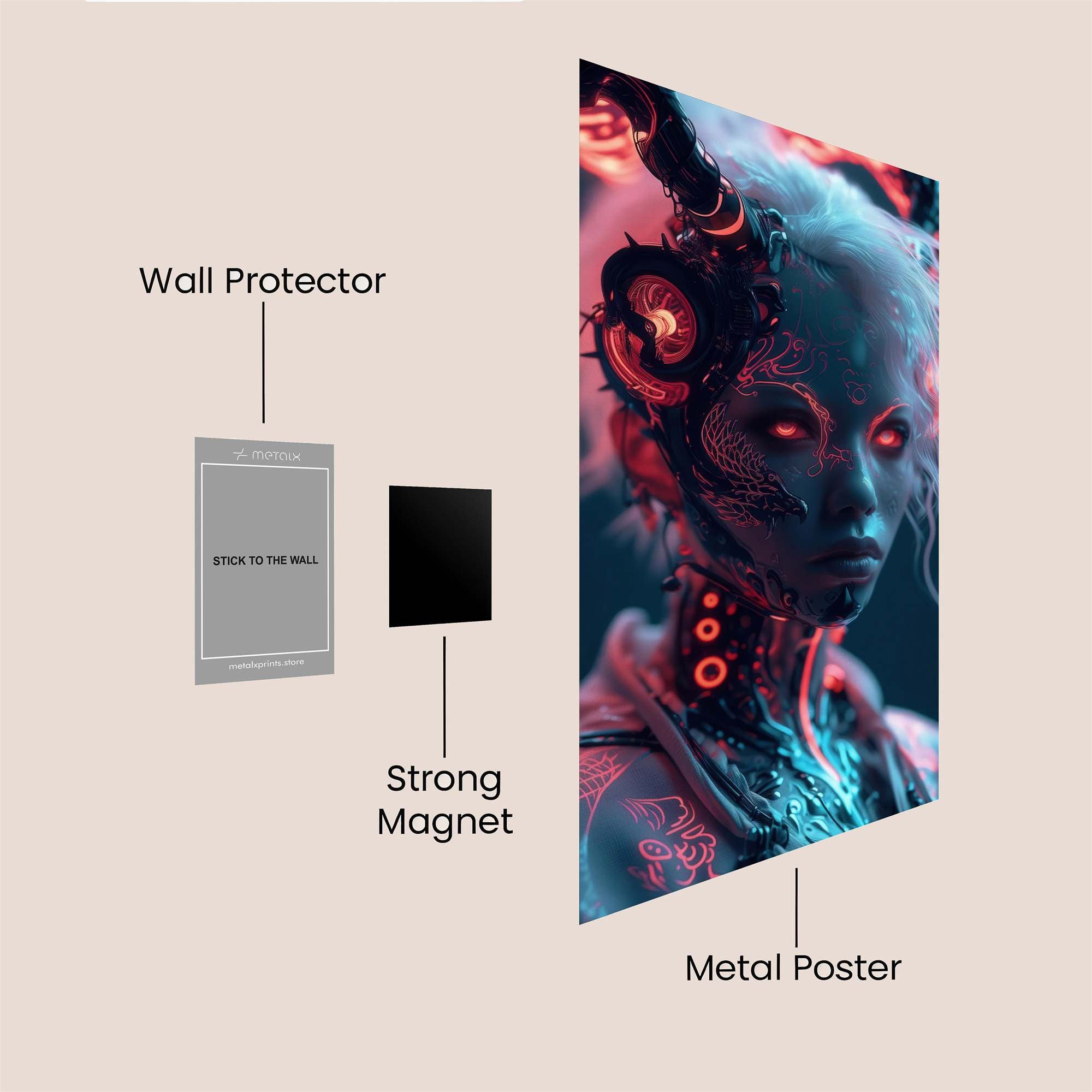 Neon Enigma Safe Wall Magnetic / M