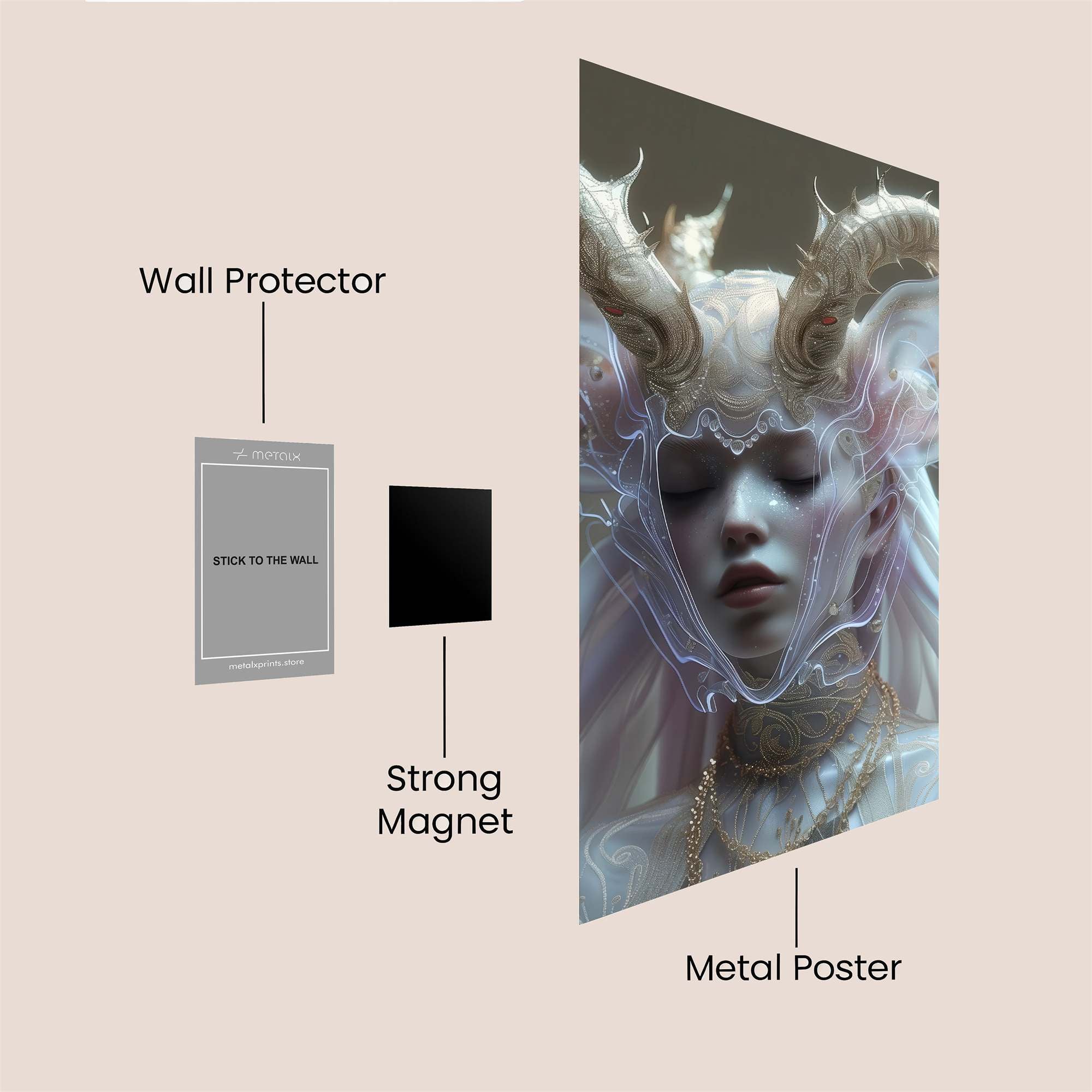 Joker Spooky Safe Wall Magnetic / M