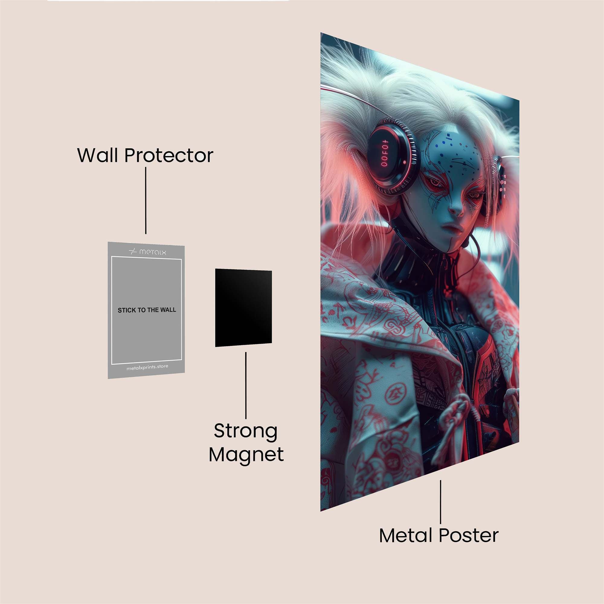 Pumpkin Menace Safe Wall Magnetic / M