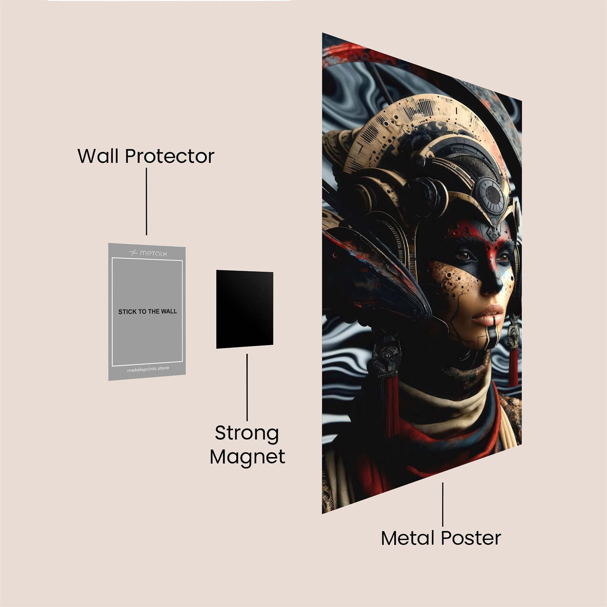 Futuristic Fusion Safe Wall Magnetic / M