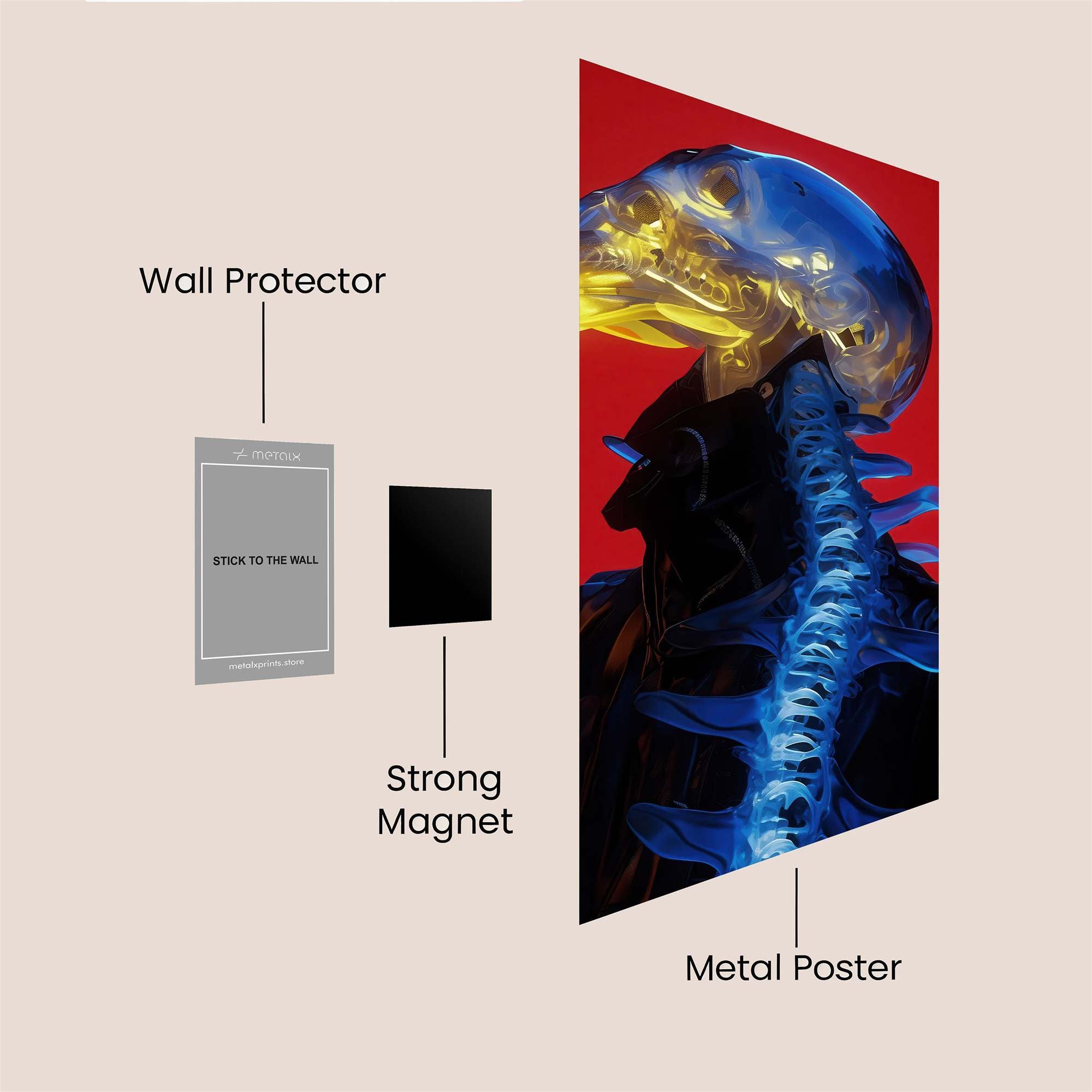 Spider-Menace Safe Wall Magnetic / M
