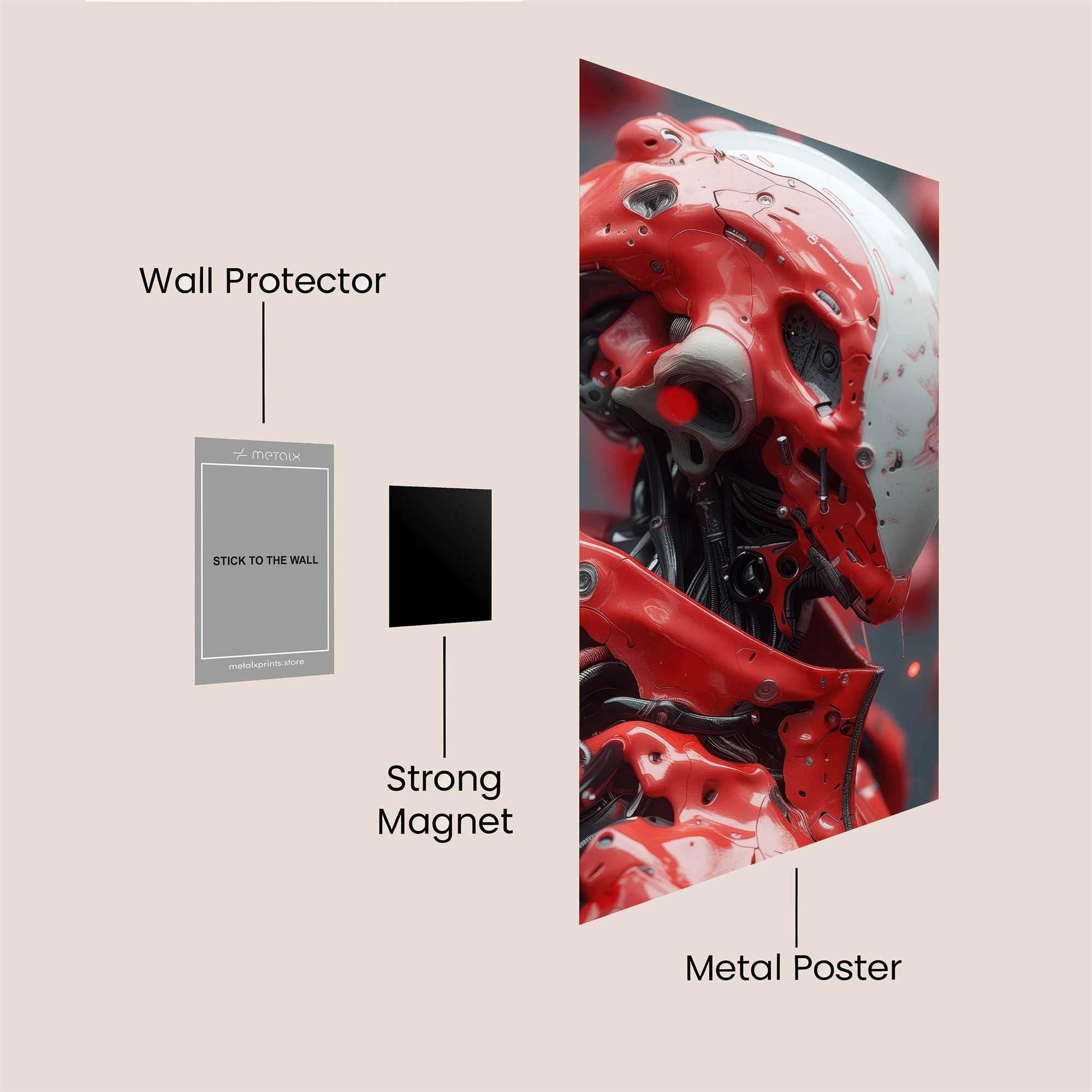 Lion Inferno Safe Wall Magnetic / M