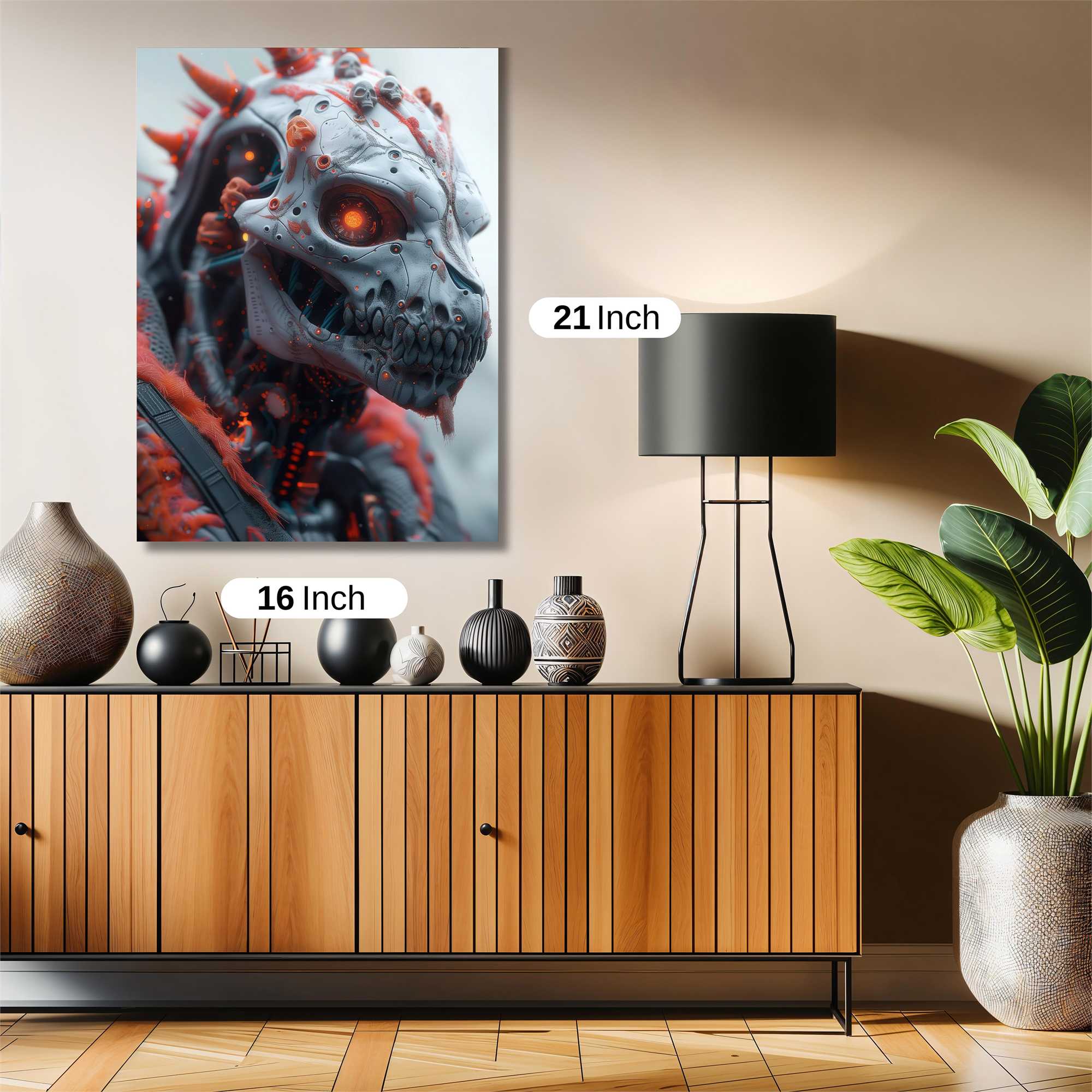 Floral Skull Safe Wall Magnetic / M