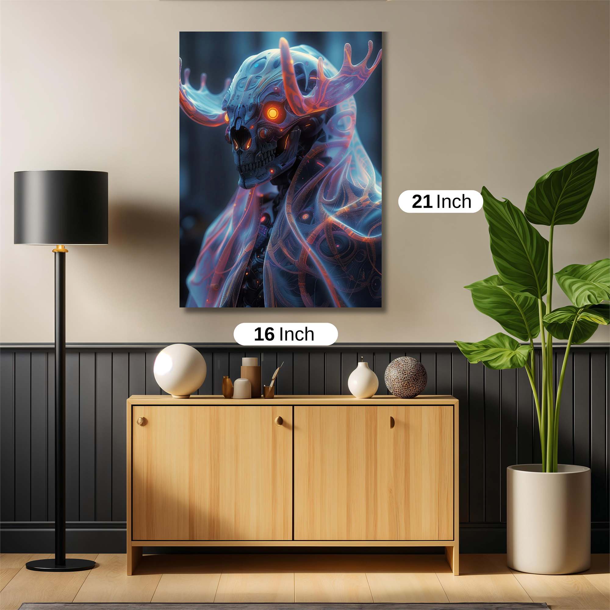 Skull Serenity Safe Wall Magnetic / M