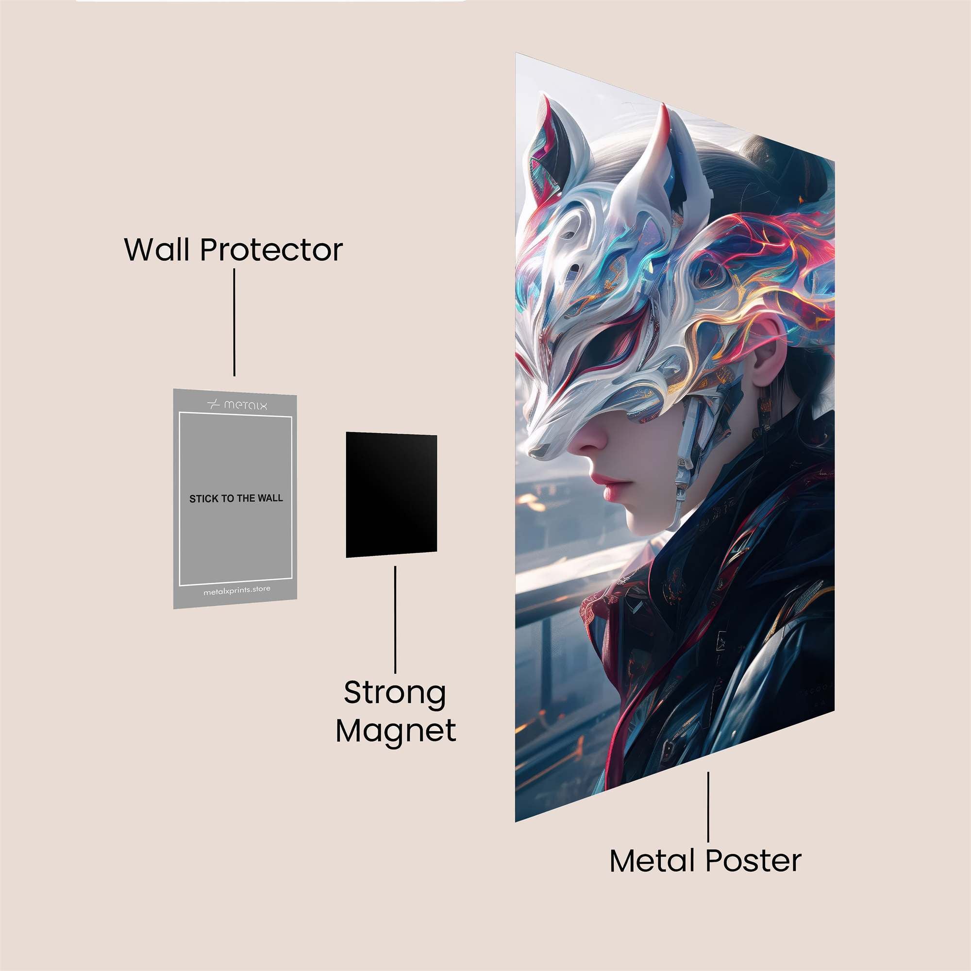 Regal Leopard Safe Wall Magnetic / M