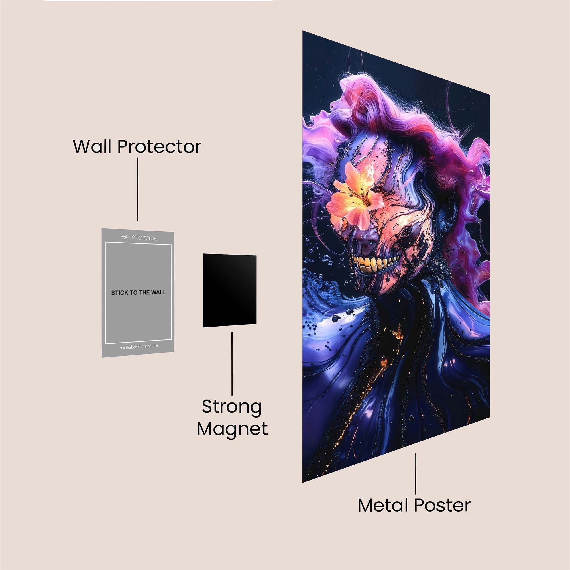 Love Ornate Safe Wall Magnetic / M