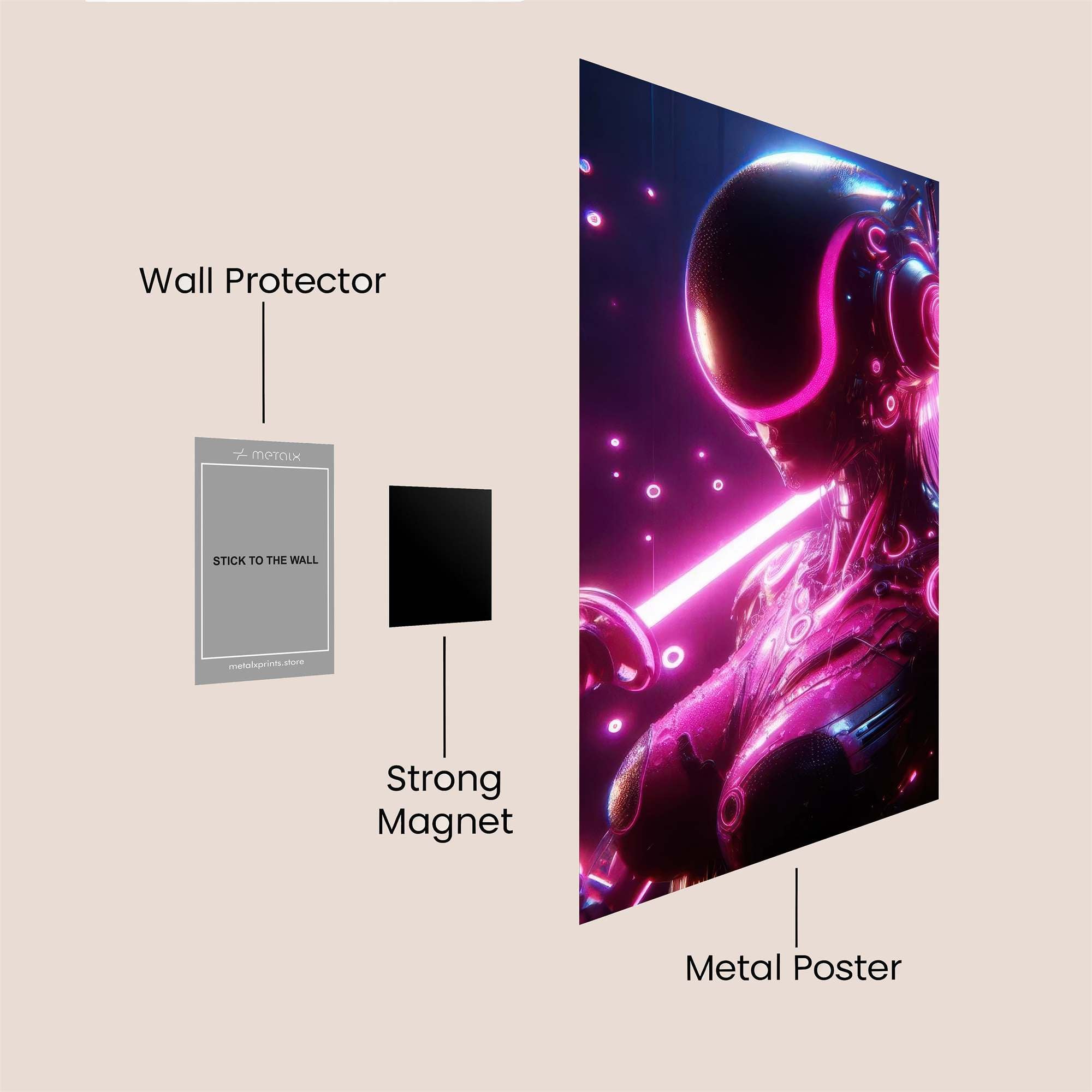 Lace Elegance Safe Wall Magnetic / M