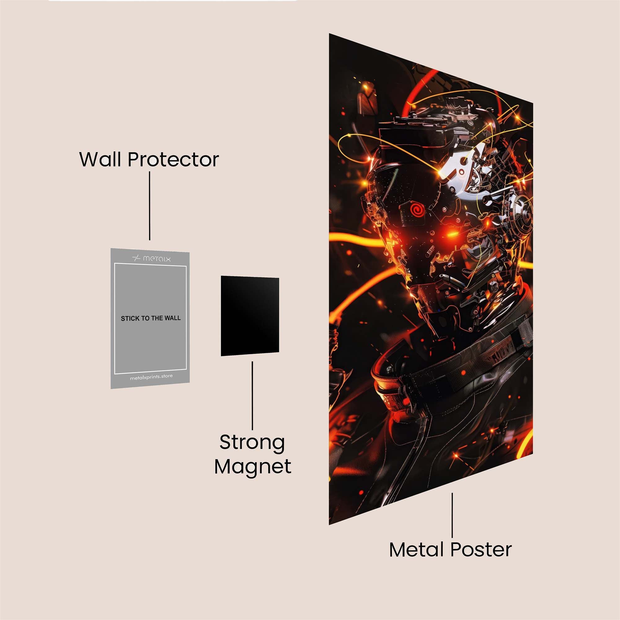 Spider Stealth Safe Wall Magnetic / M