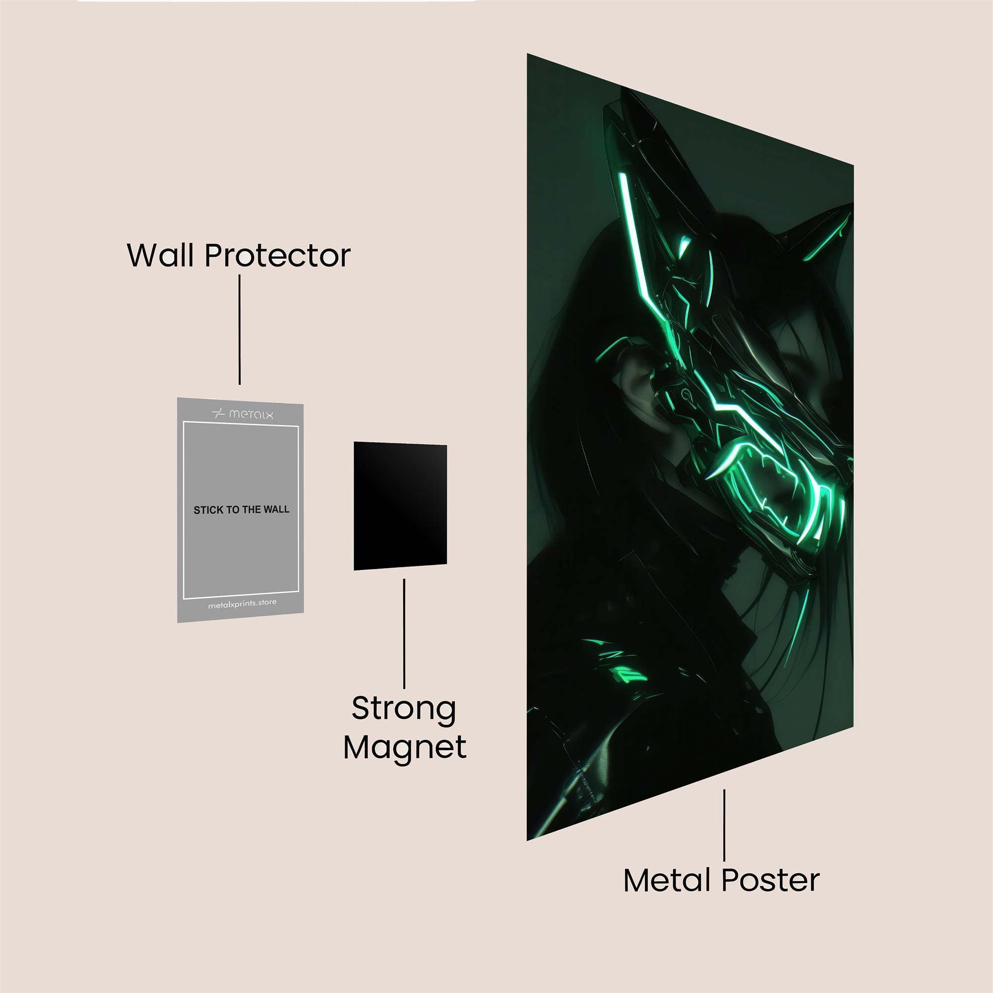 Skull Serenity Safe Wall Magnetic / M