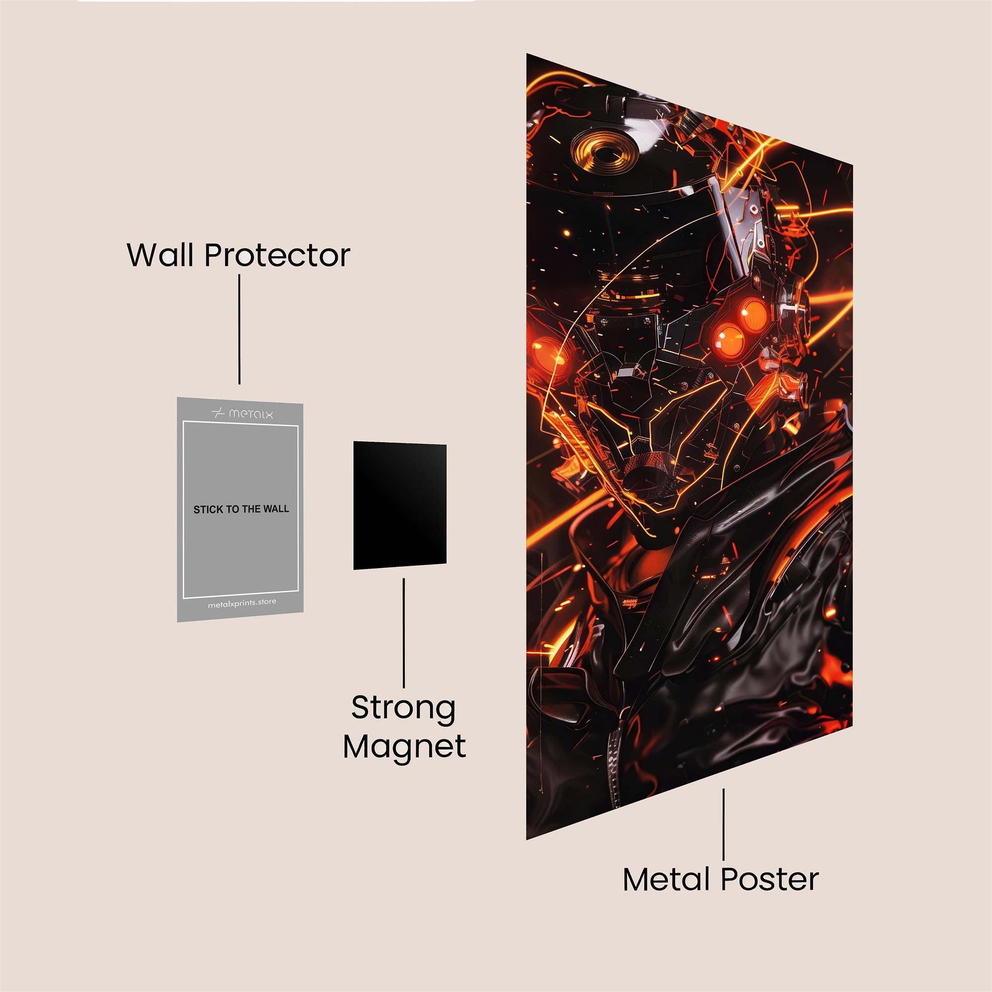 Skull Serenity Safe Wall Magnetic / M
