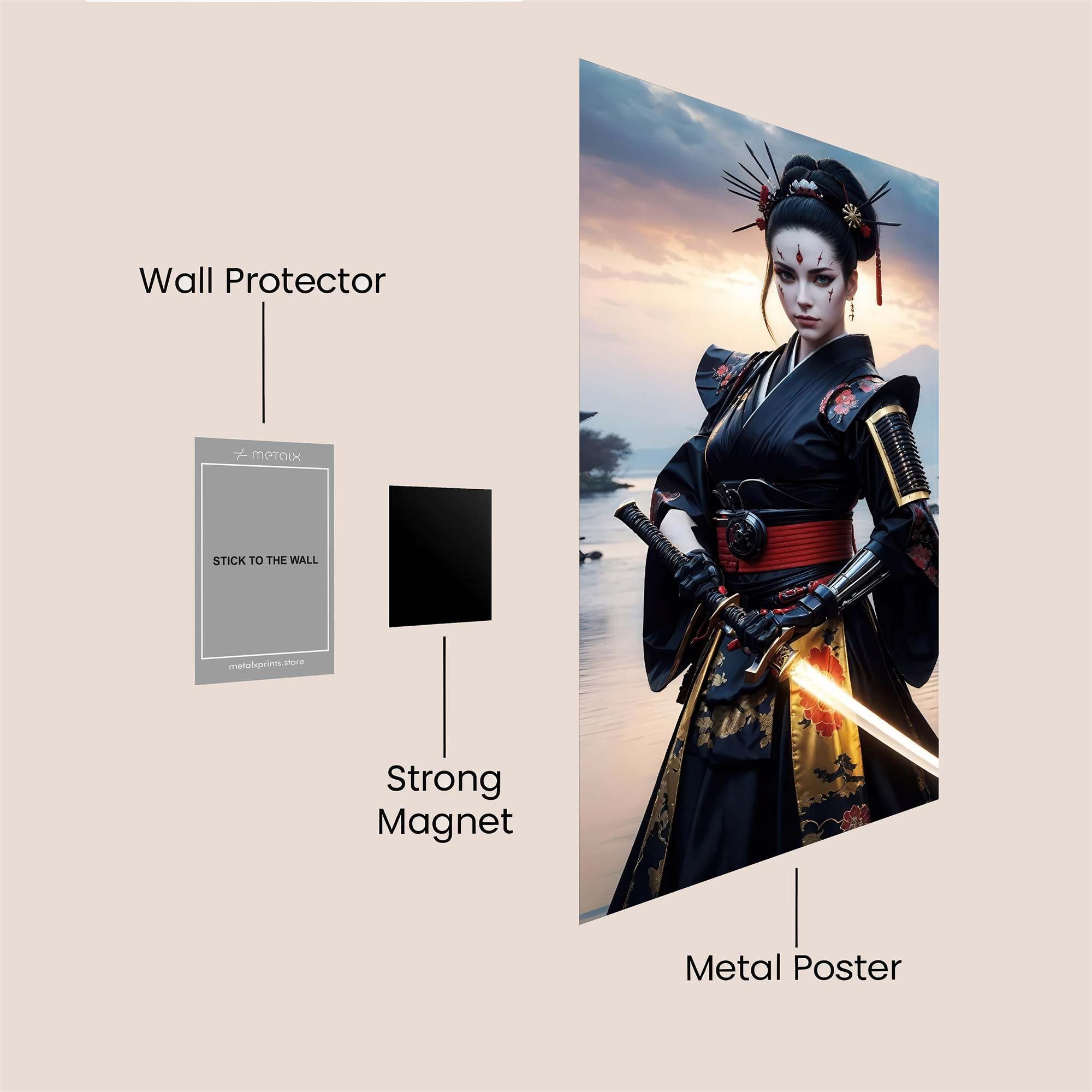 Skull Serenity Safe Wall Magnetic / M