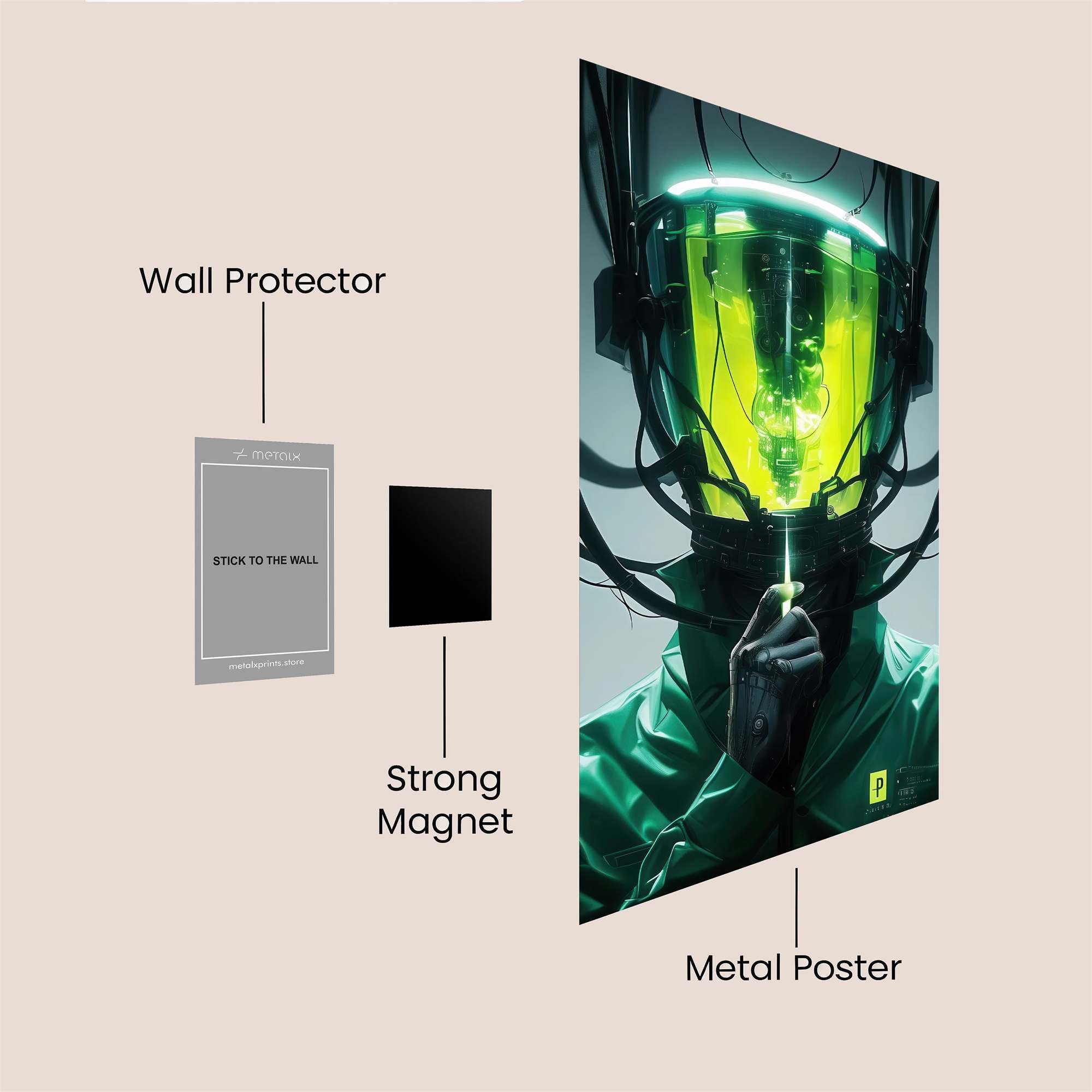 Ebony Elegance Safe Wall Magnetic / M