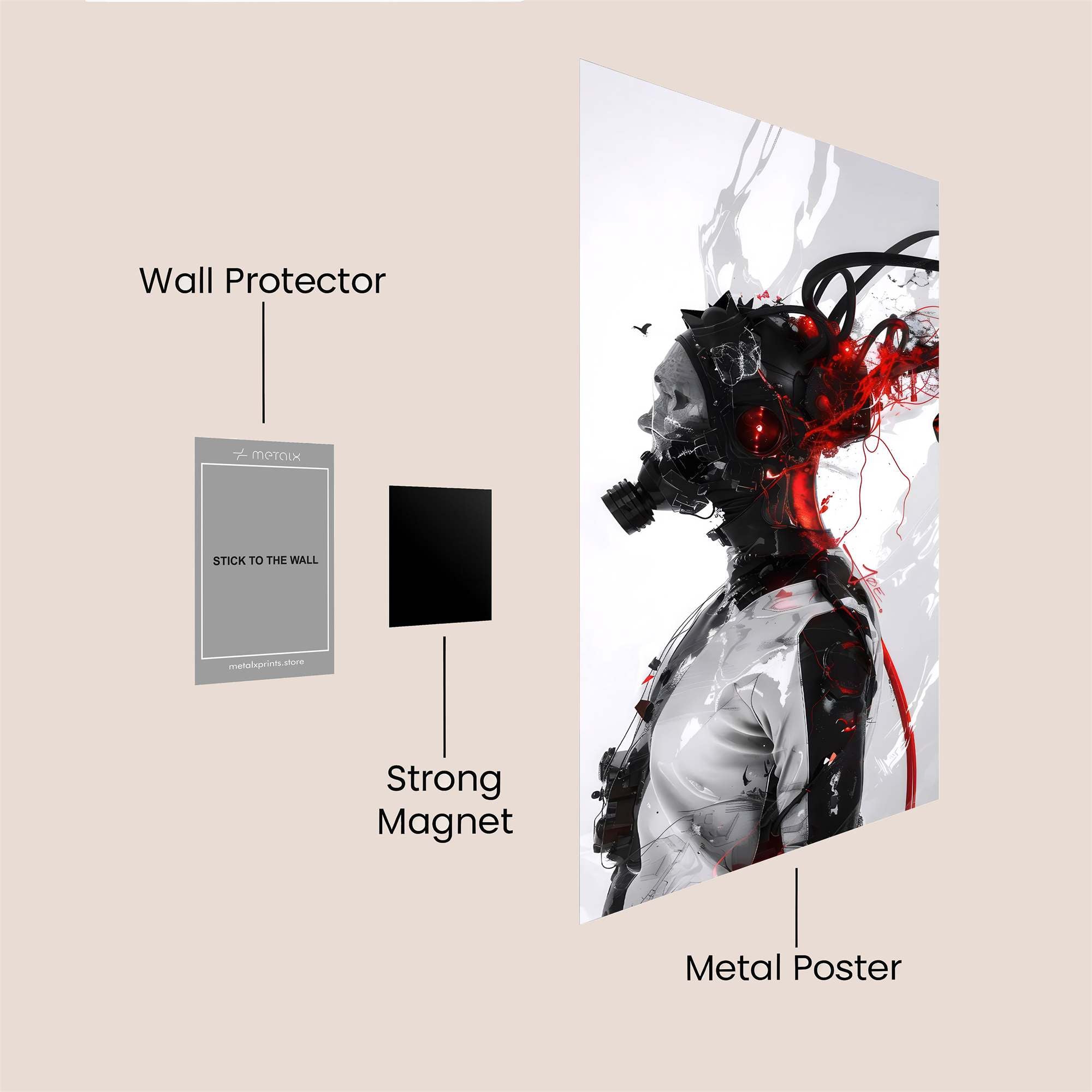 Serpentine Elegance Safe Wall Magnetic / M