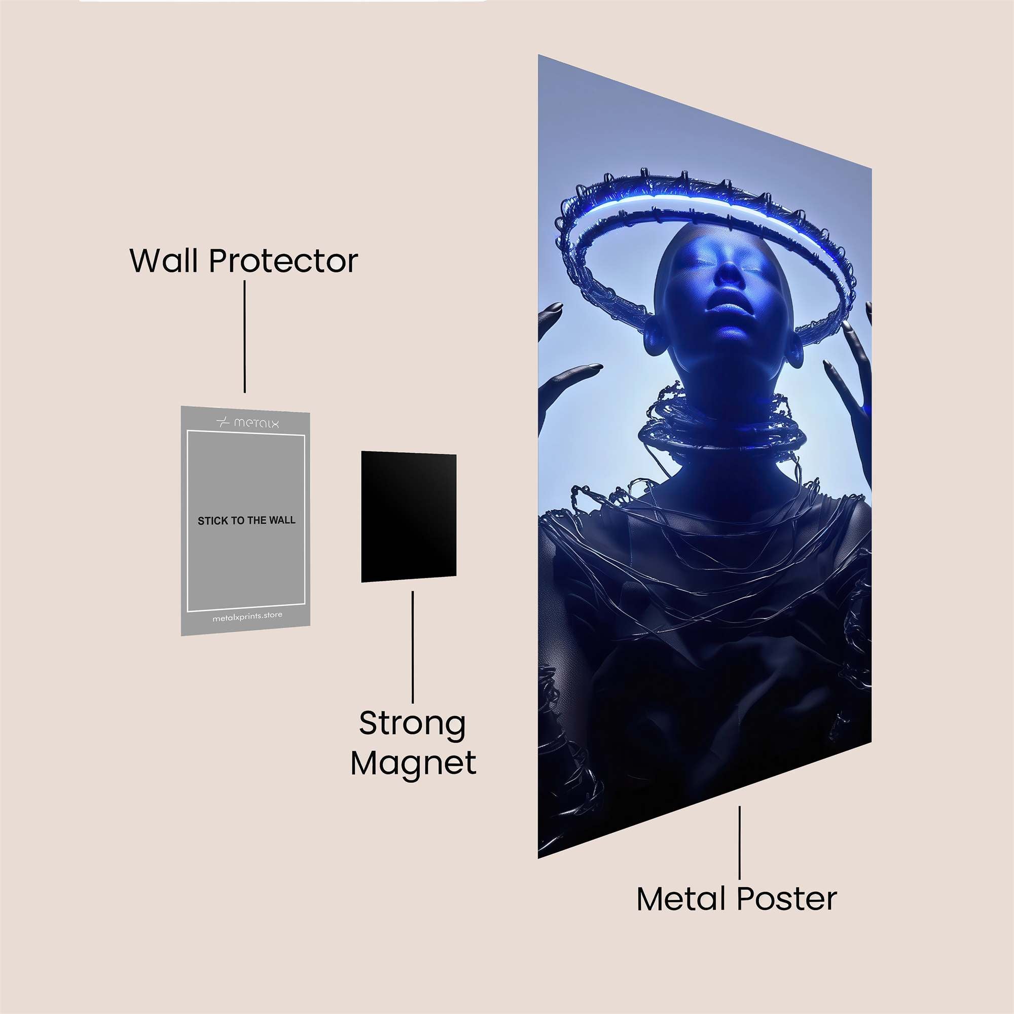 Vader Radiant Safe Wall Magnetic / M