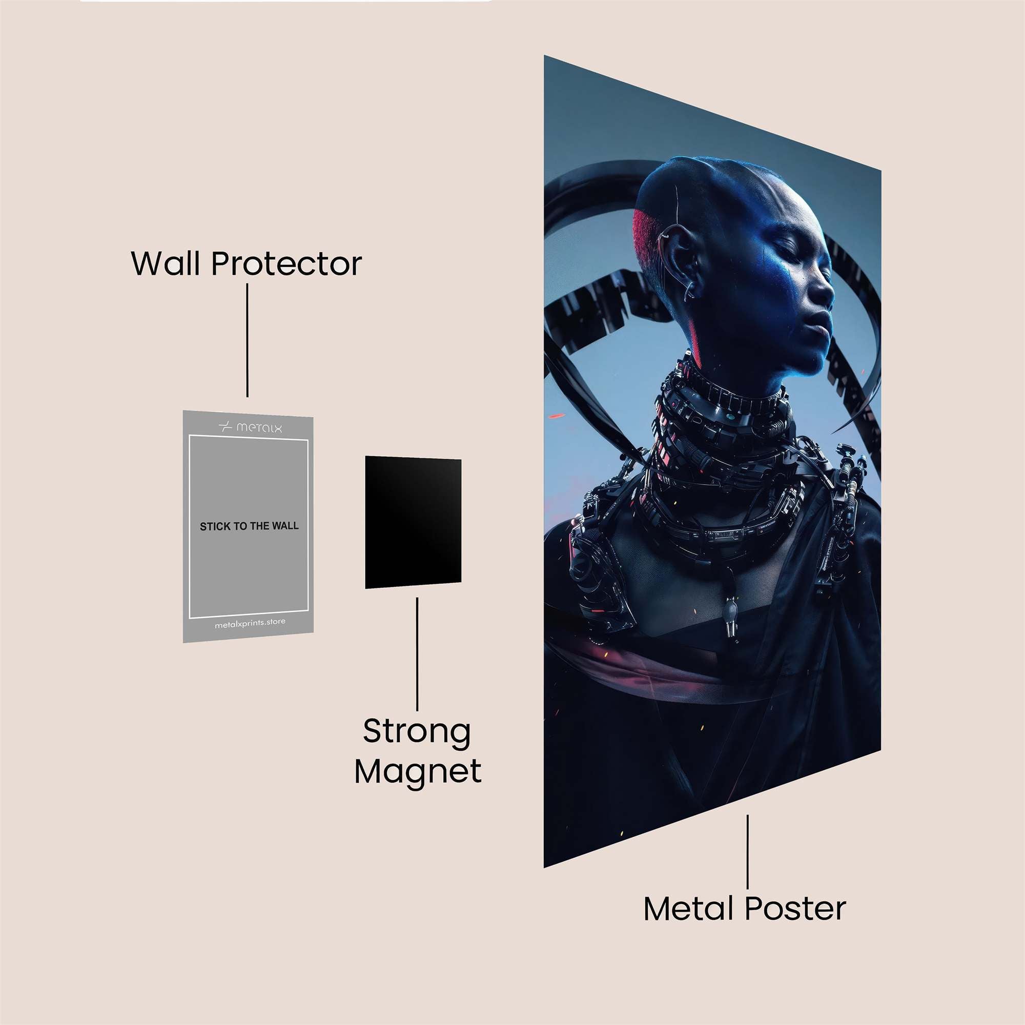 Neon Majesty Safe Wall Magnetic / M