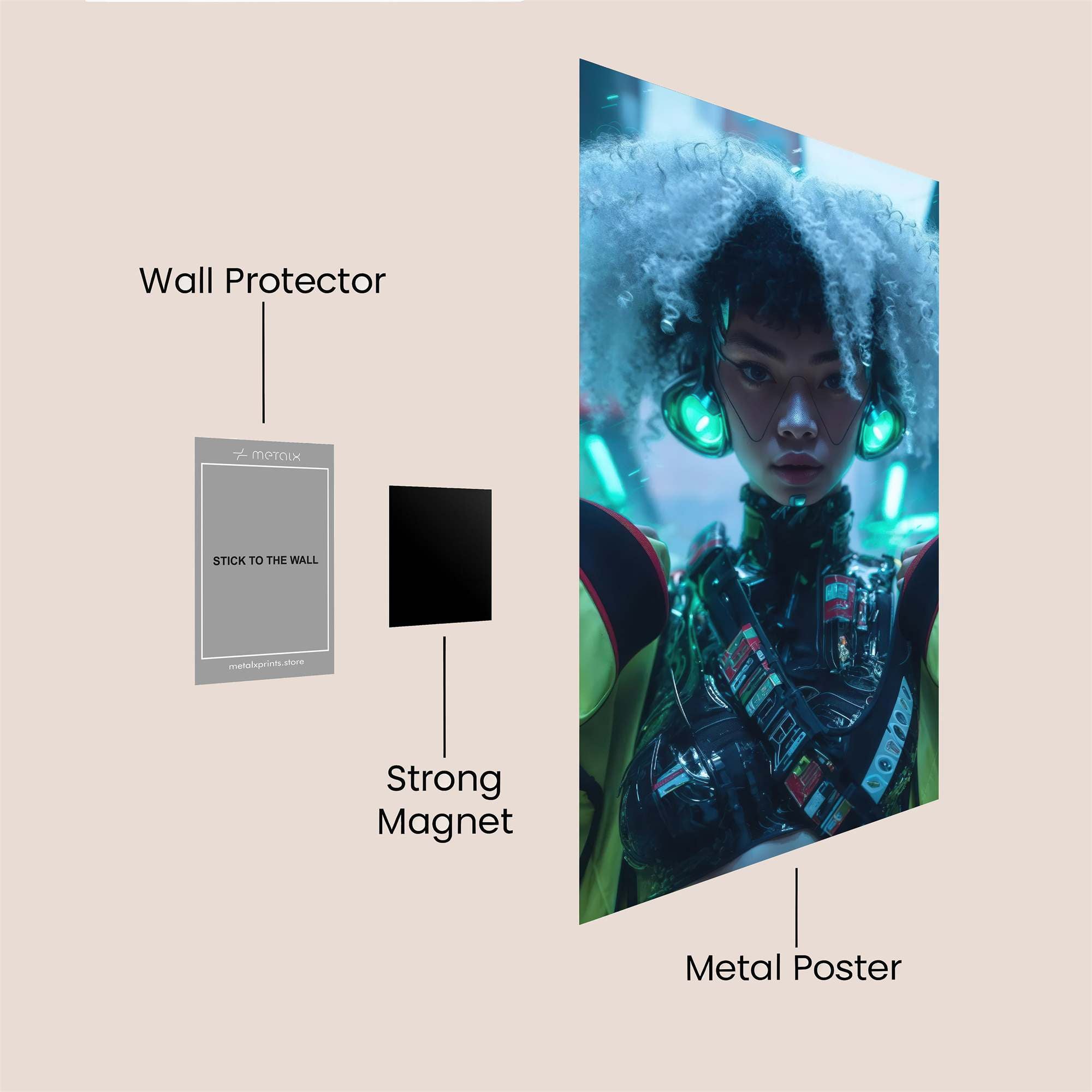 Obsidian Passion Safe Wall Magnetic / M