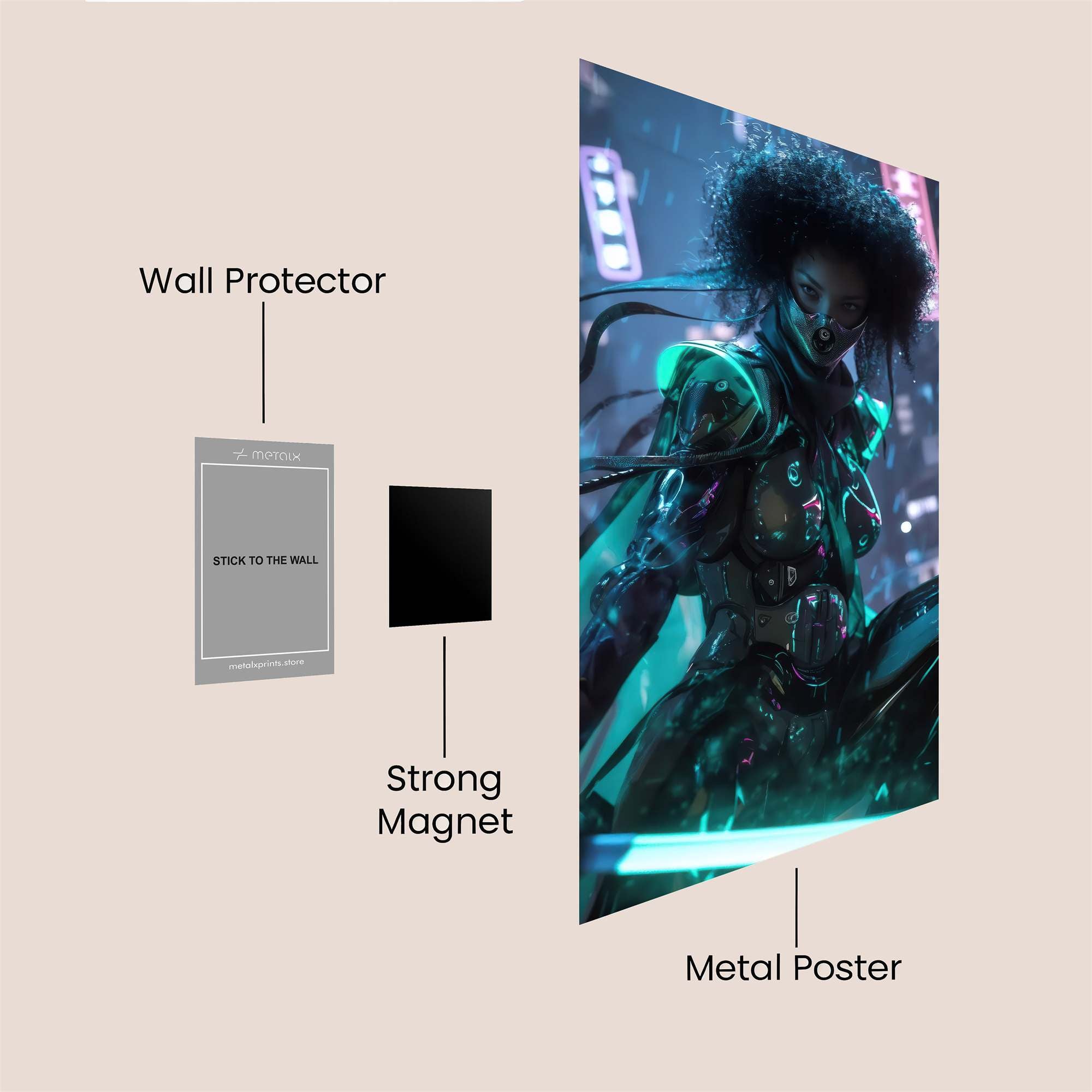 Noob Saibot - Enigmatic Safe Wall Magnetic / M