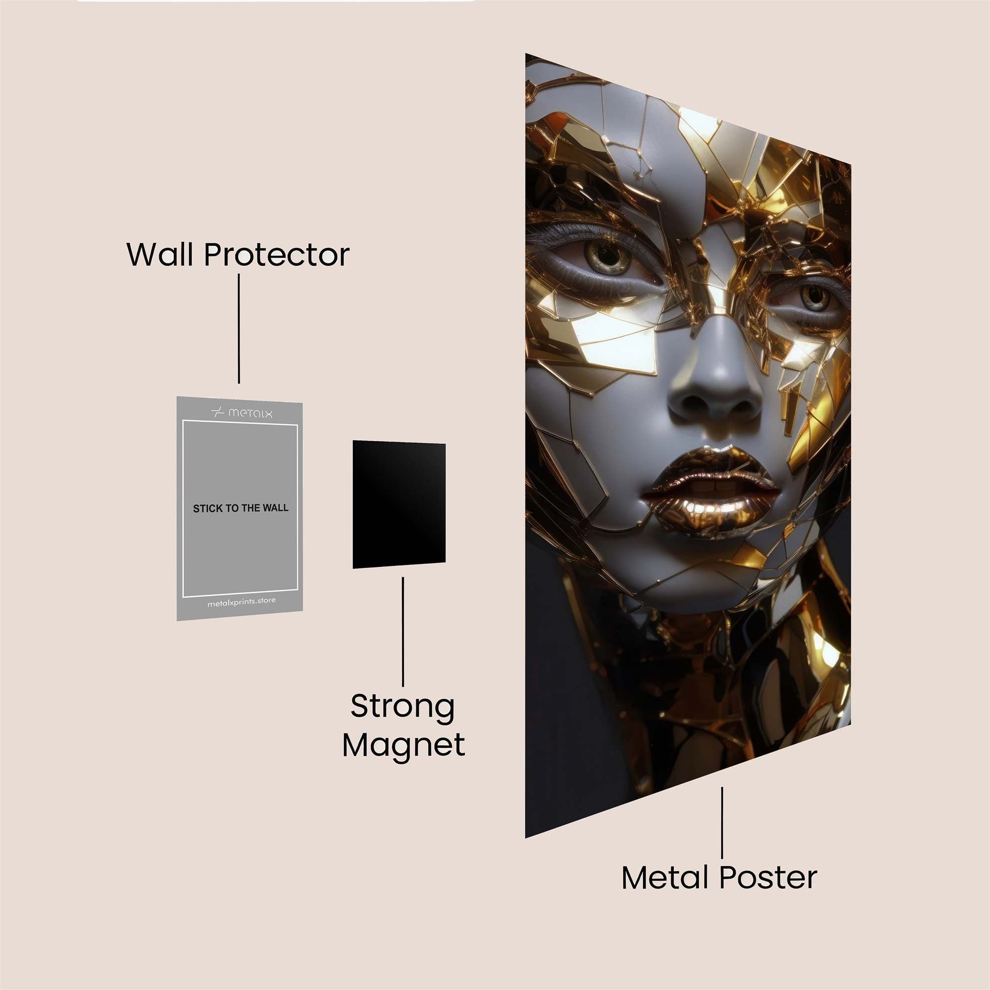 Shadowflame Safe Wall Magnetic / M