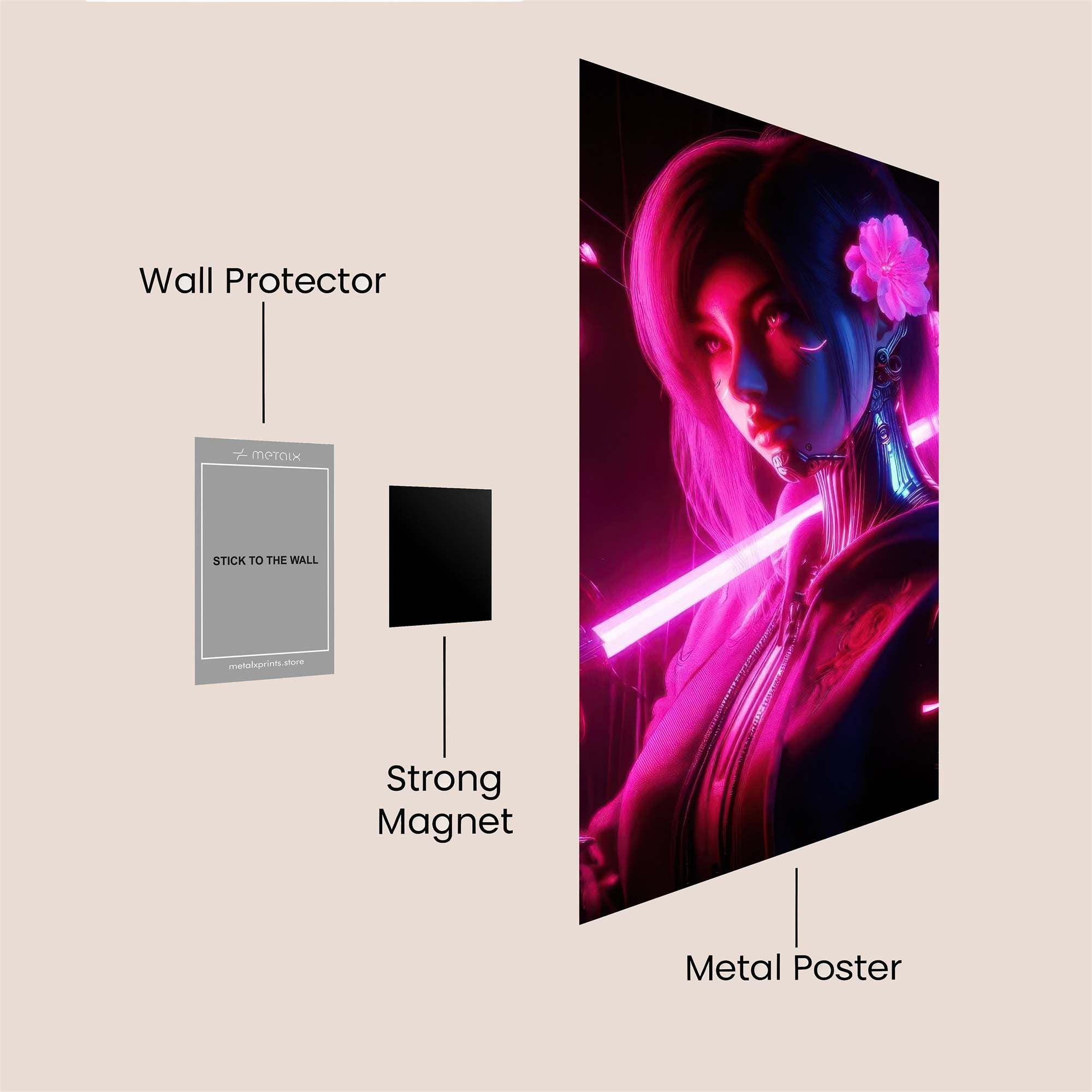 Spider Vengeful Safe Wall Magnetic / M