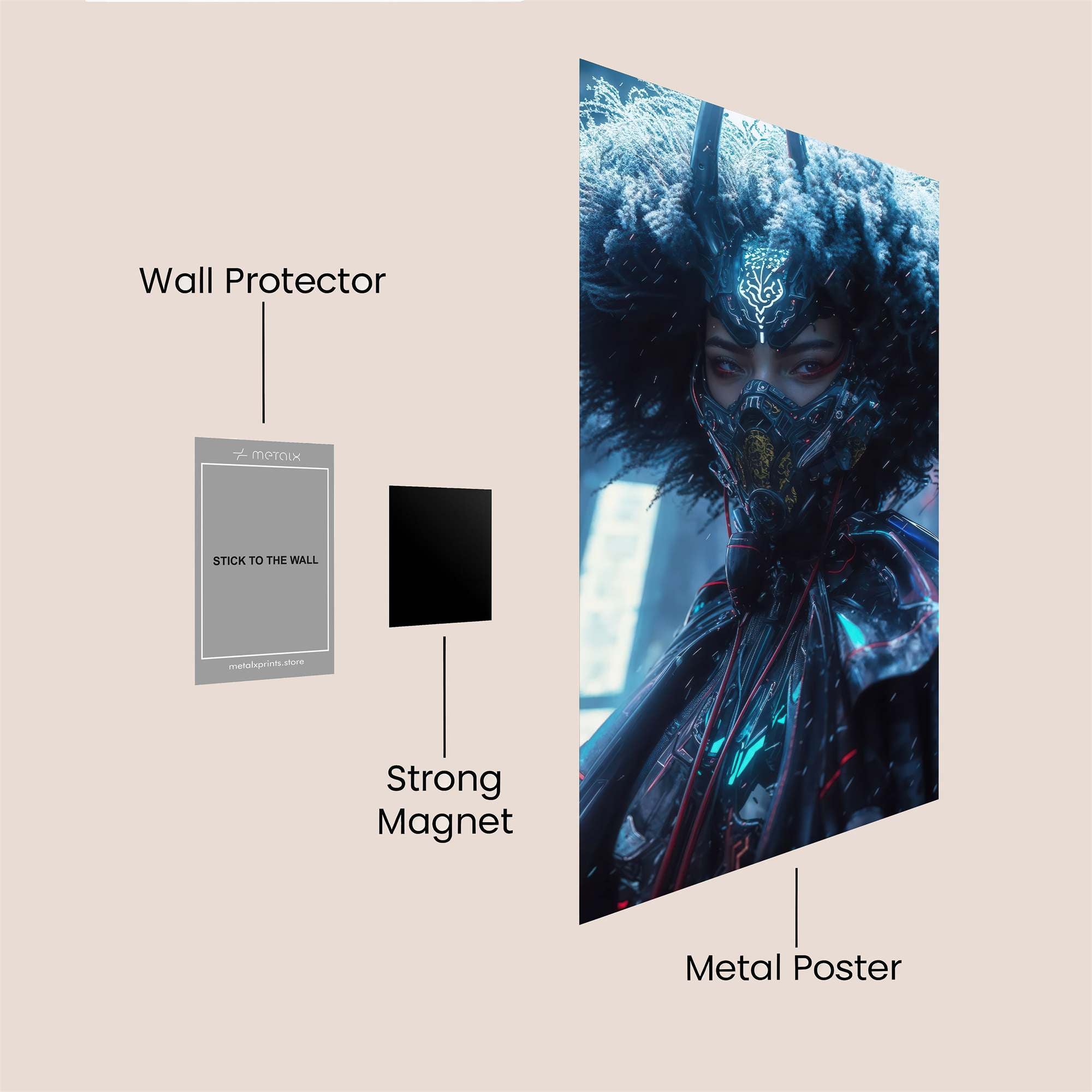 Aquarium Ambiance Safe Wall Magnetic / M