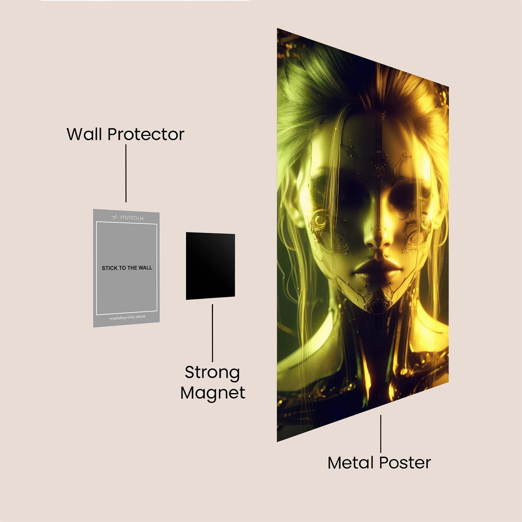 Spider Menace Safe Wall Magnetic / M