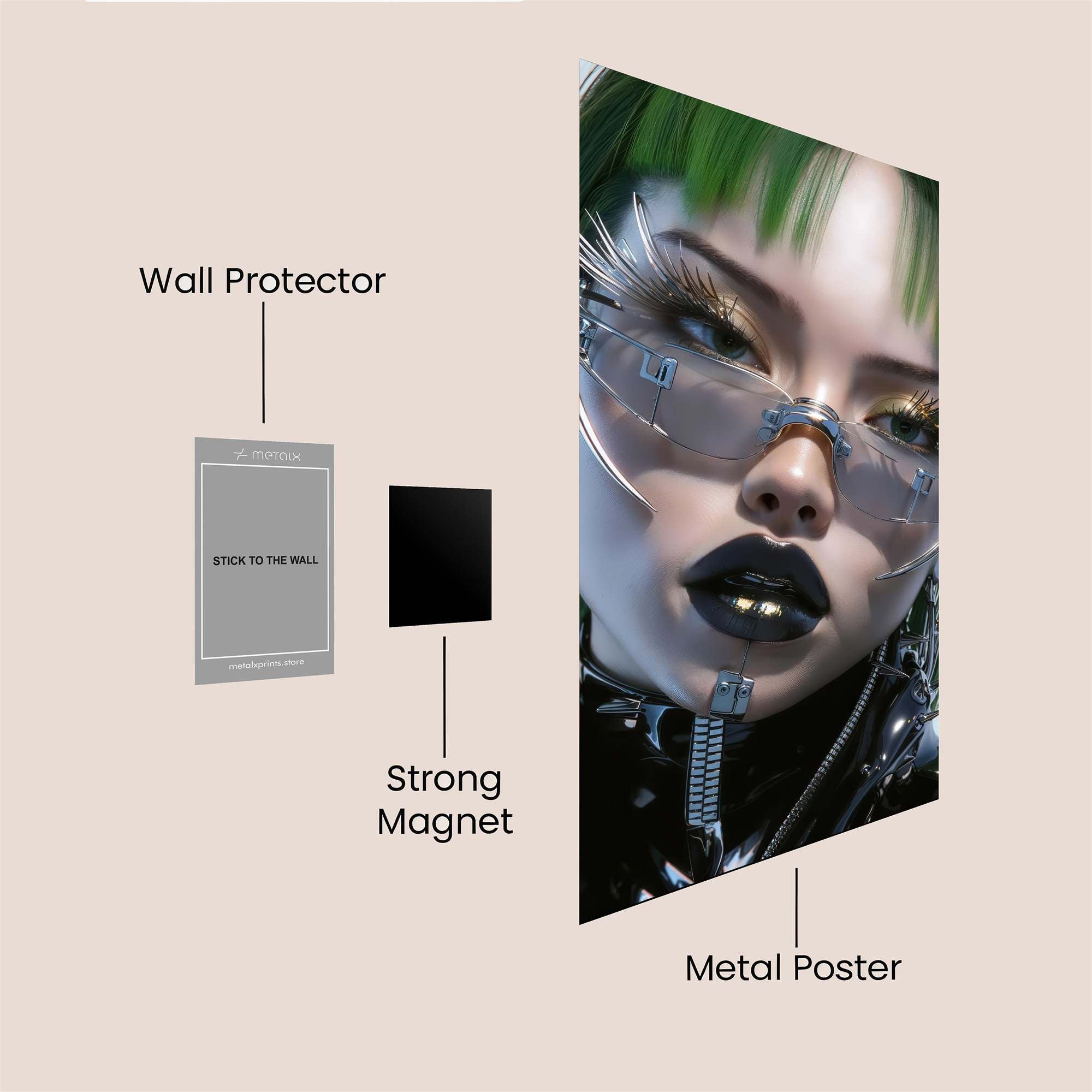 Volkswagen Vibe Safe Wall Magnetic / M