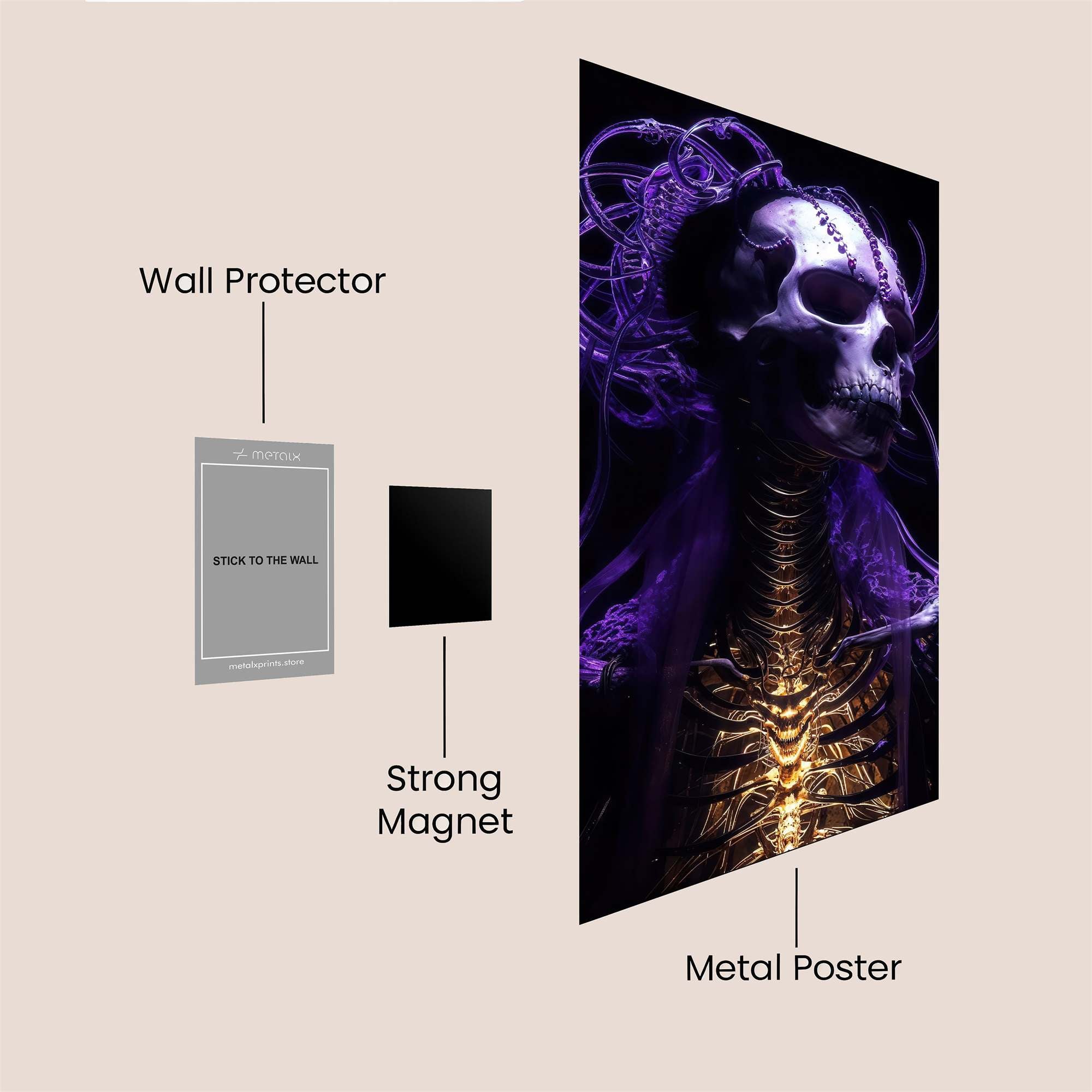 Aquarium Ambiance Safe Wall Magnetic / M