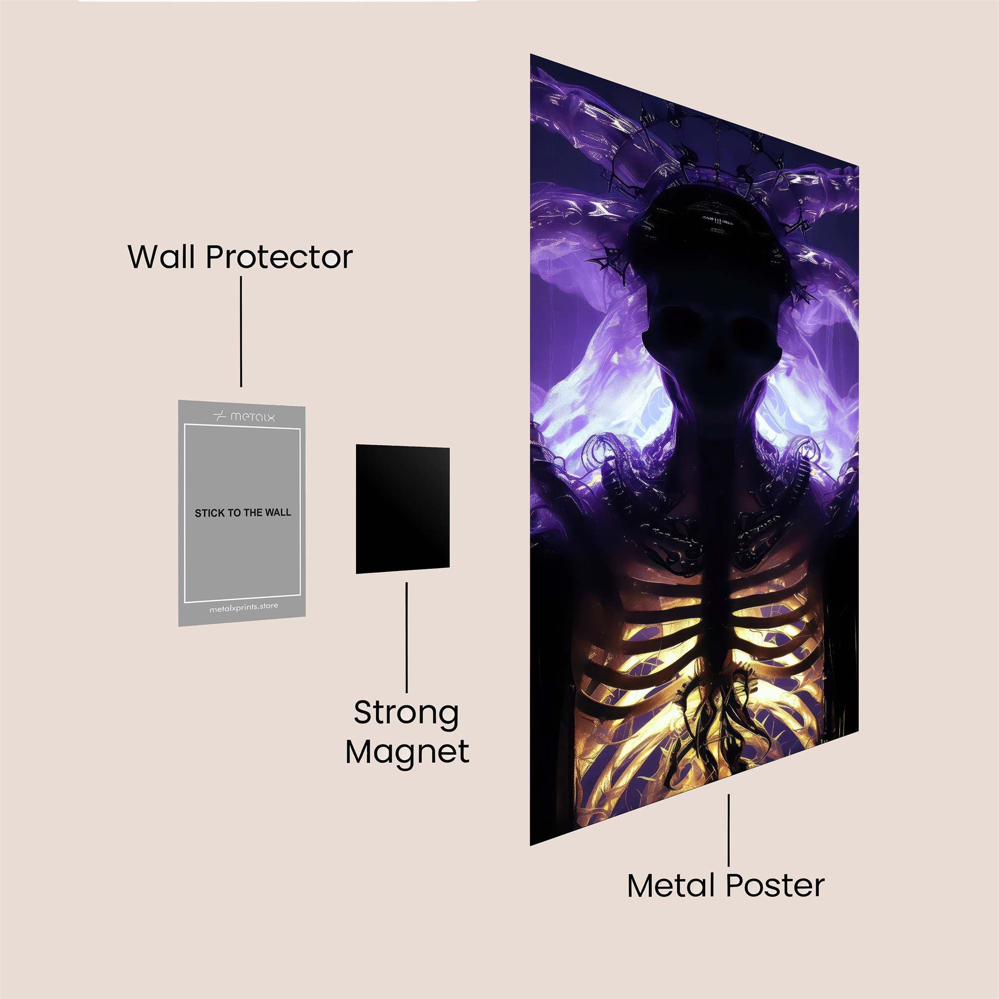 Mecha Heart Safe Wall Magnetic / M