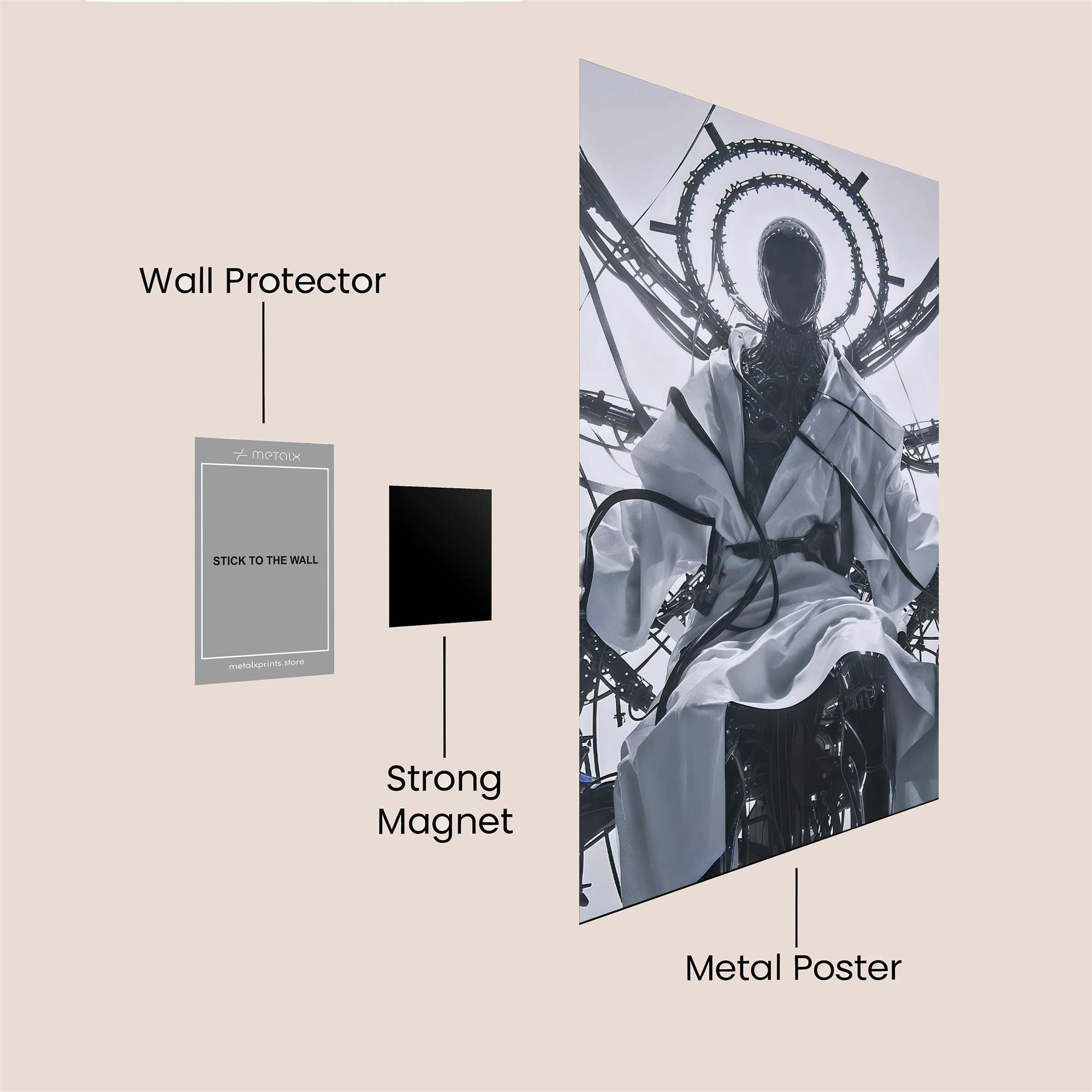 Cyber Lion Safe Wall Magnetic / M