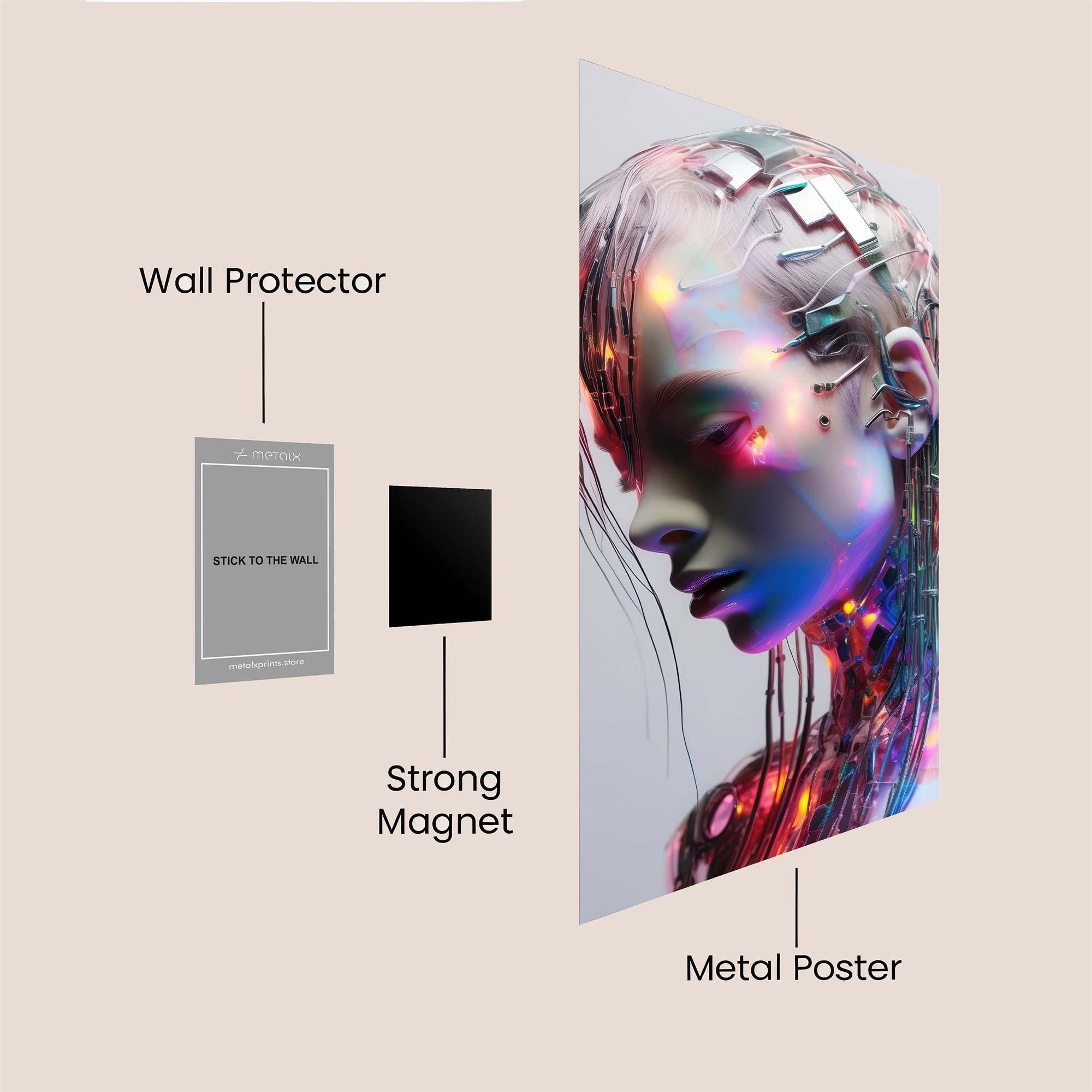 Heart Eruption Safe Wall Magnetic / M