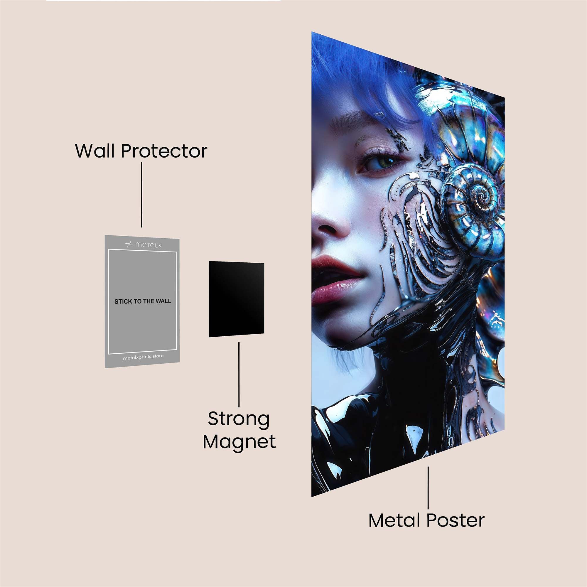 Heart Enigma Safe Wall Magnetic / M