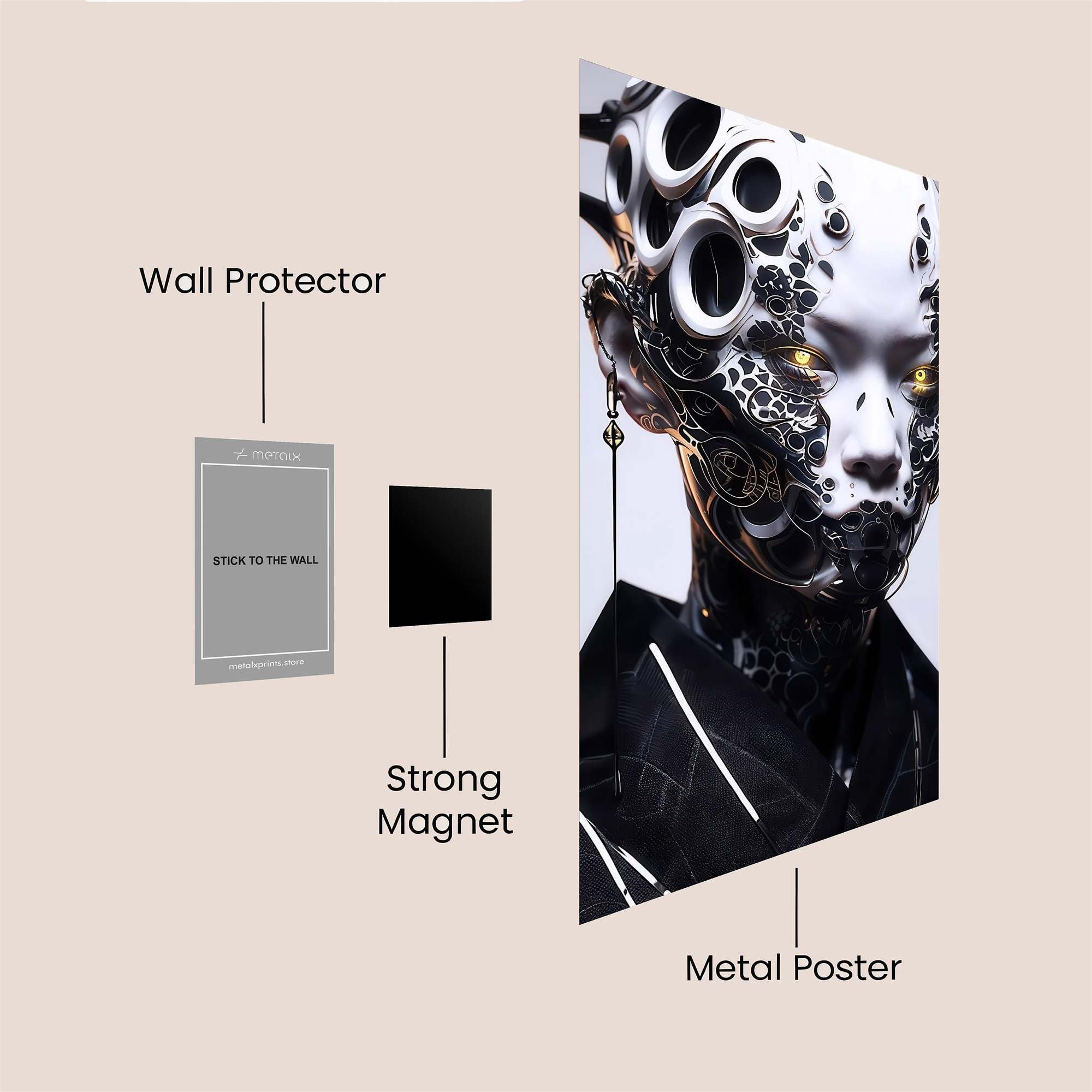 Cybernetic Majesty Safe Wall Magnetic / M