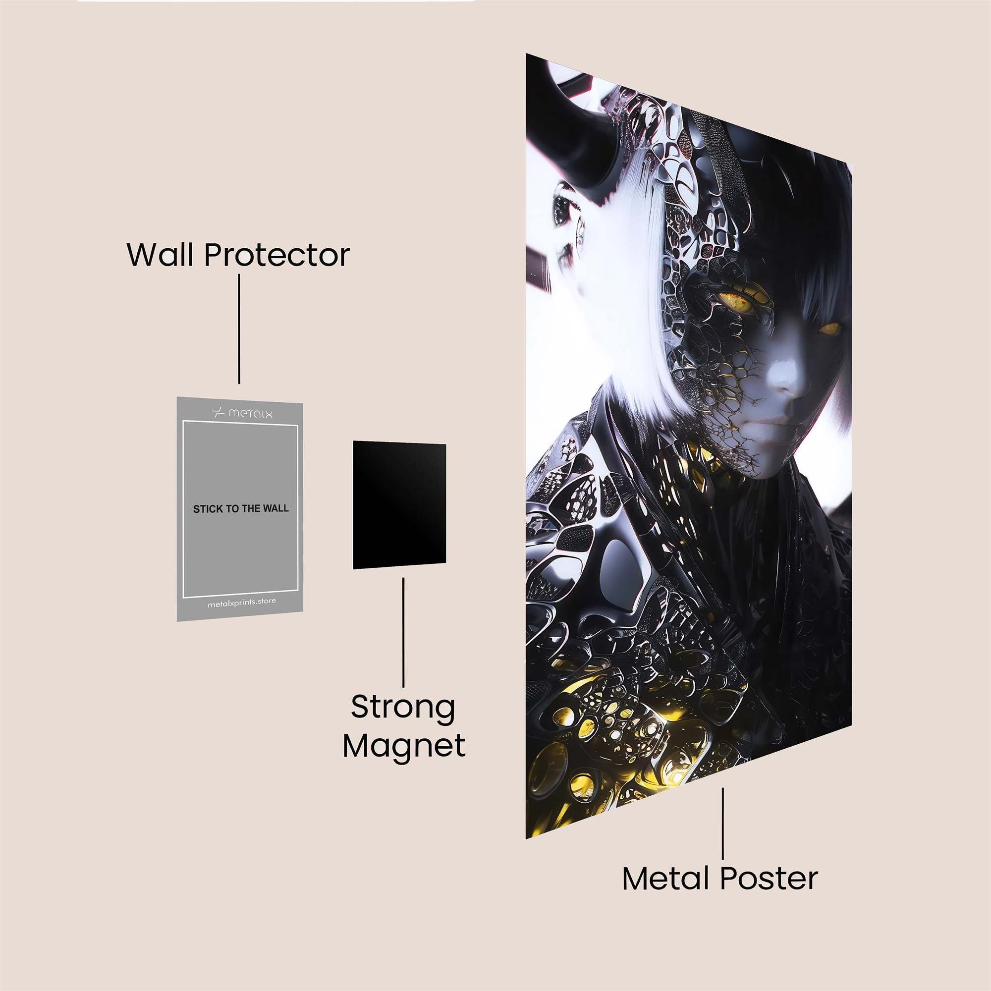 Cosmic Rapture Safe Wall Magnetic / M