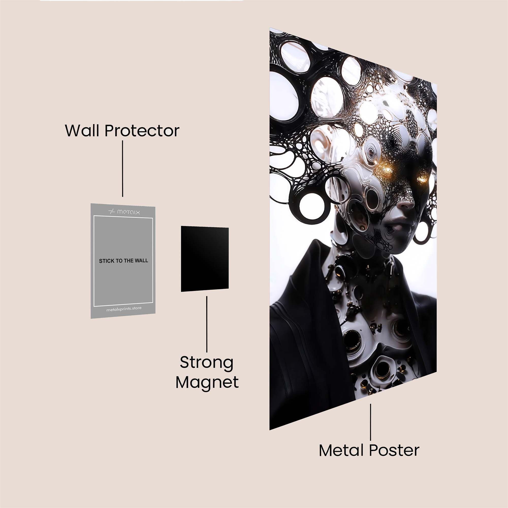 Aquarium Ambiance Safe Wall Magnetic / M