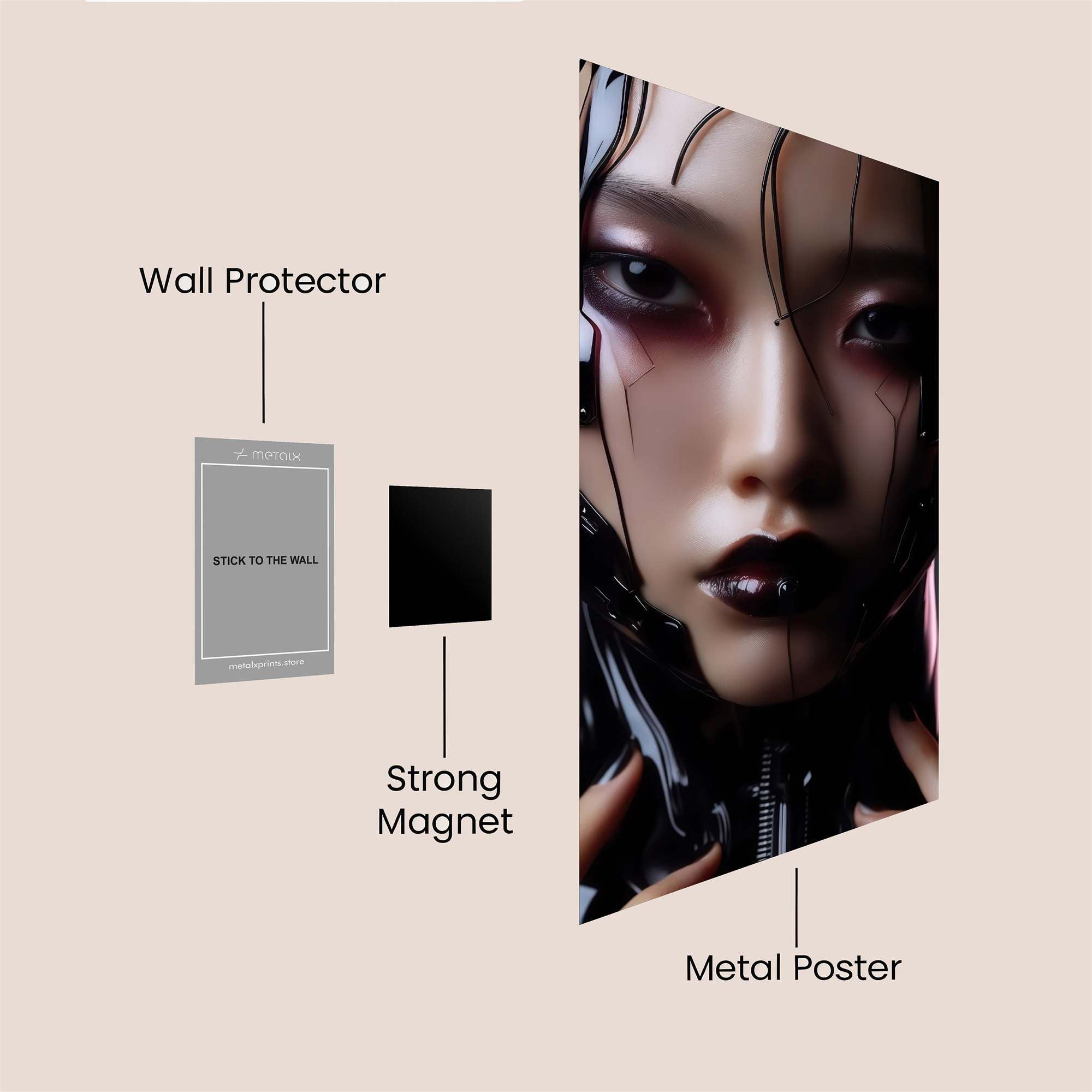 Heart Luminous Safe Wall Magnetic / M