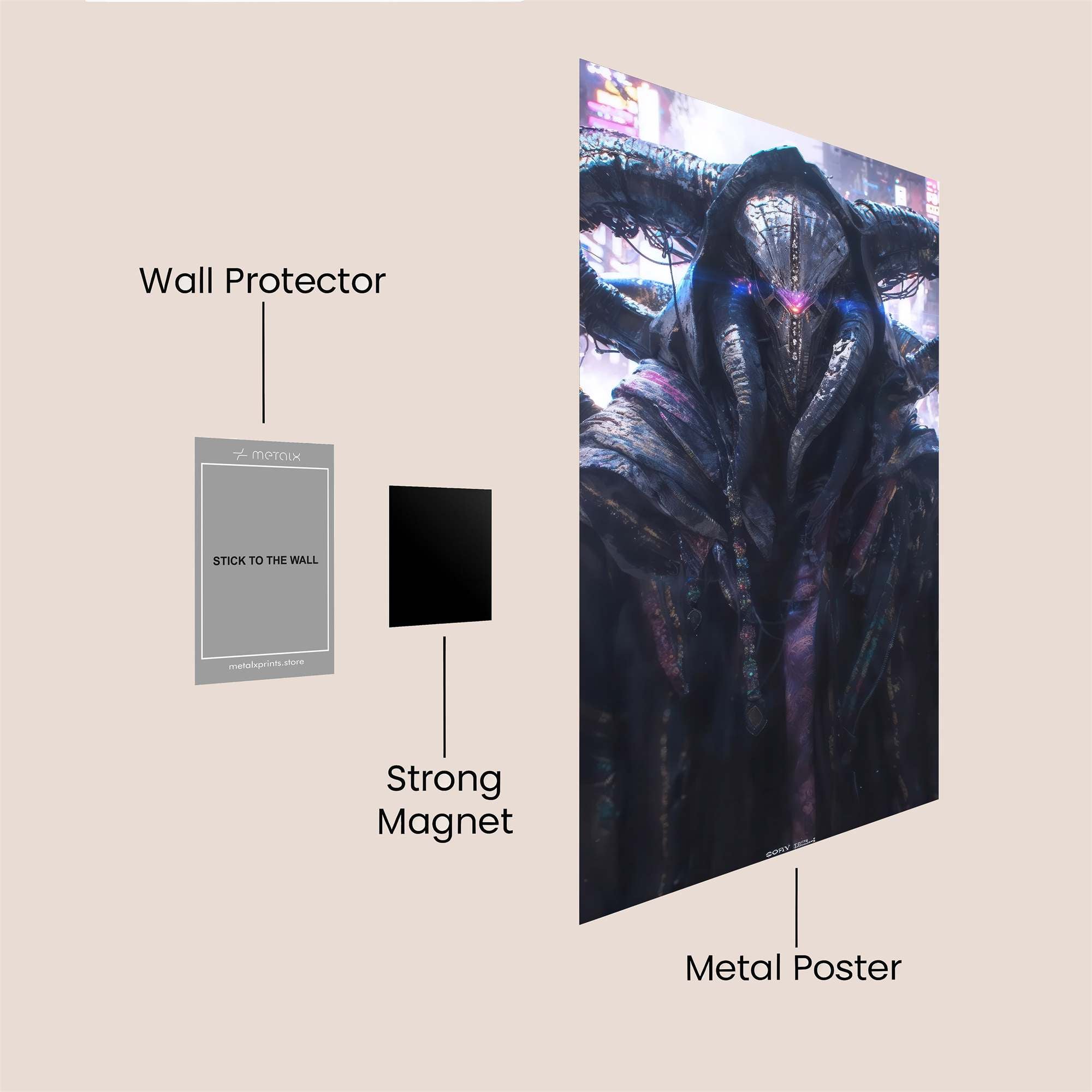 GoldenGlobe Safe Wall Magnetic / M