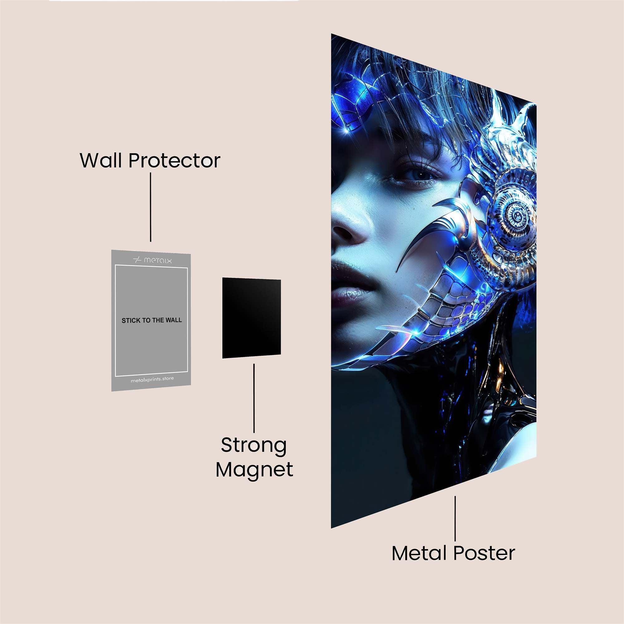 Earth Ablaze Safe Wall Magnetic / M