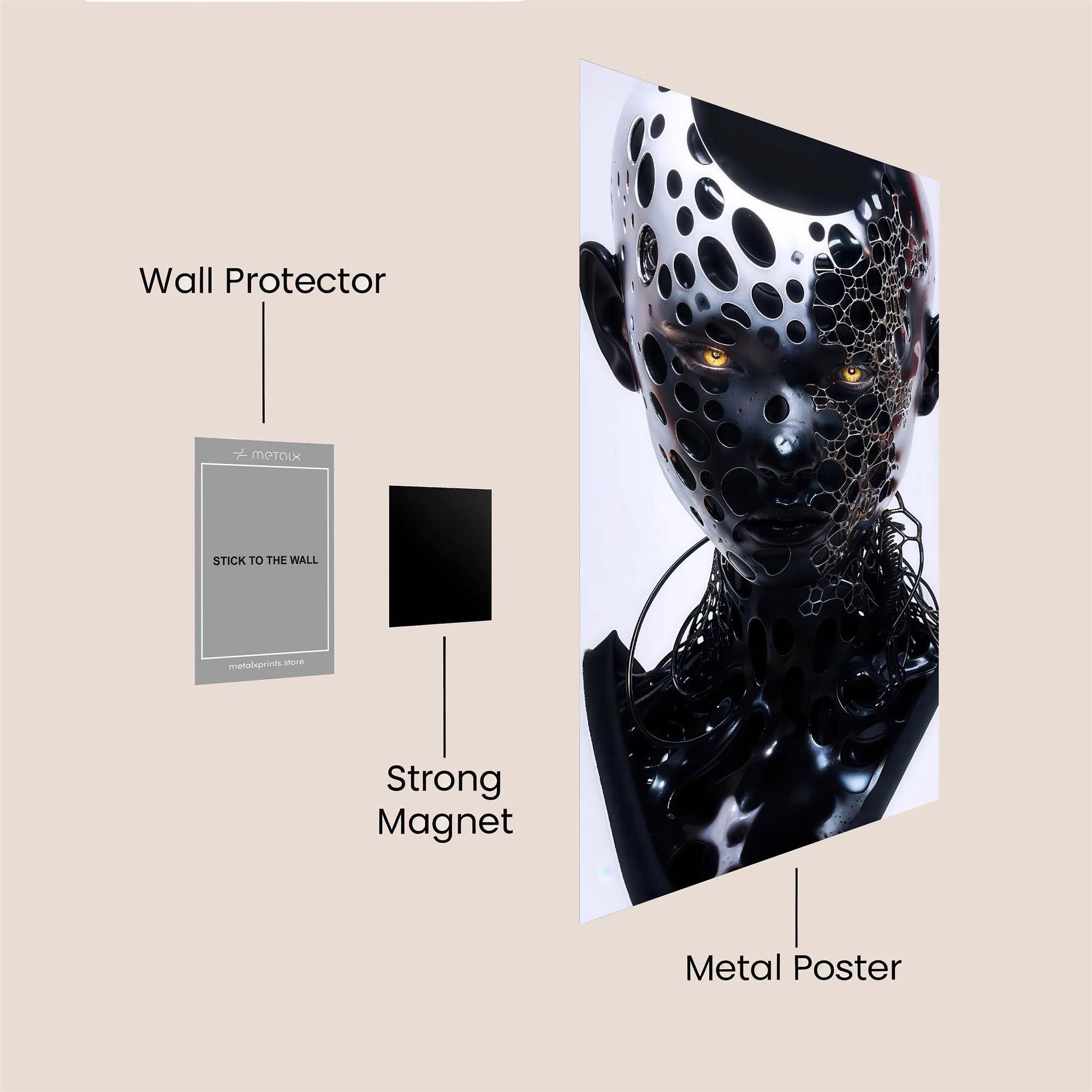 Heart Infernal Safe Wall Magnetic / M