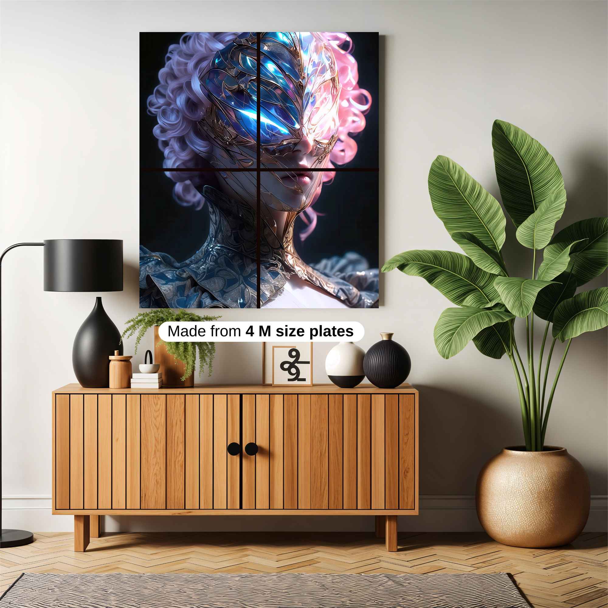 Skull Glow Safe Wall Magnetic / M