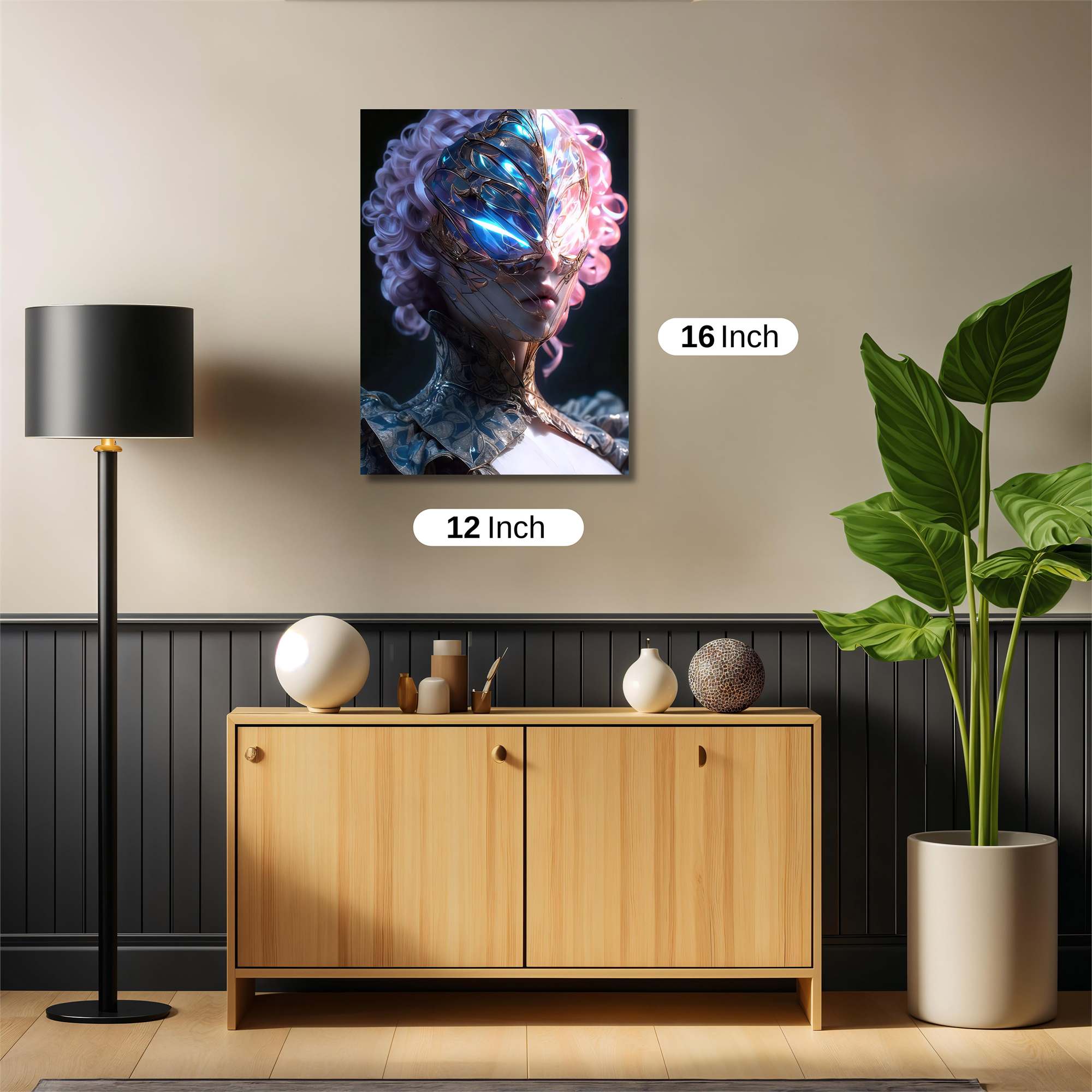 Skull Glow Safe Wall Magnetic / M