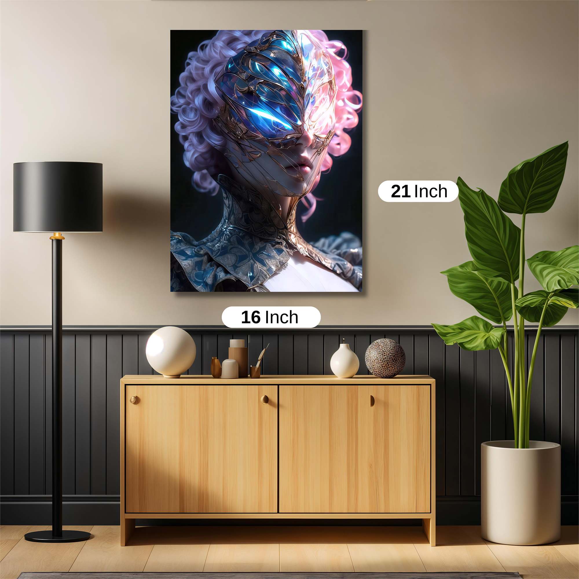 Skull Glow Safe Wall Magnetic / M