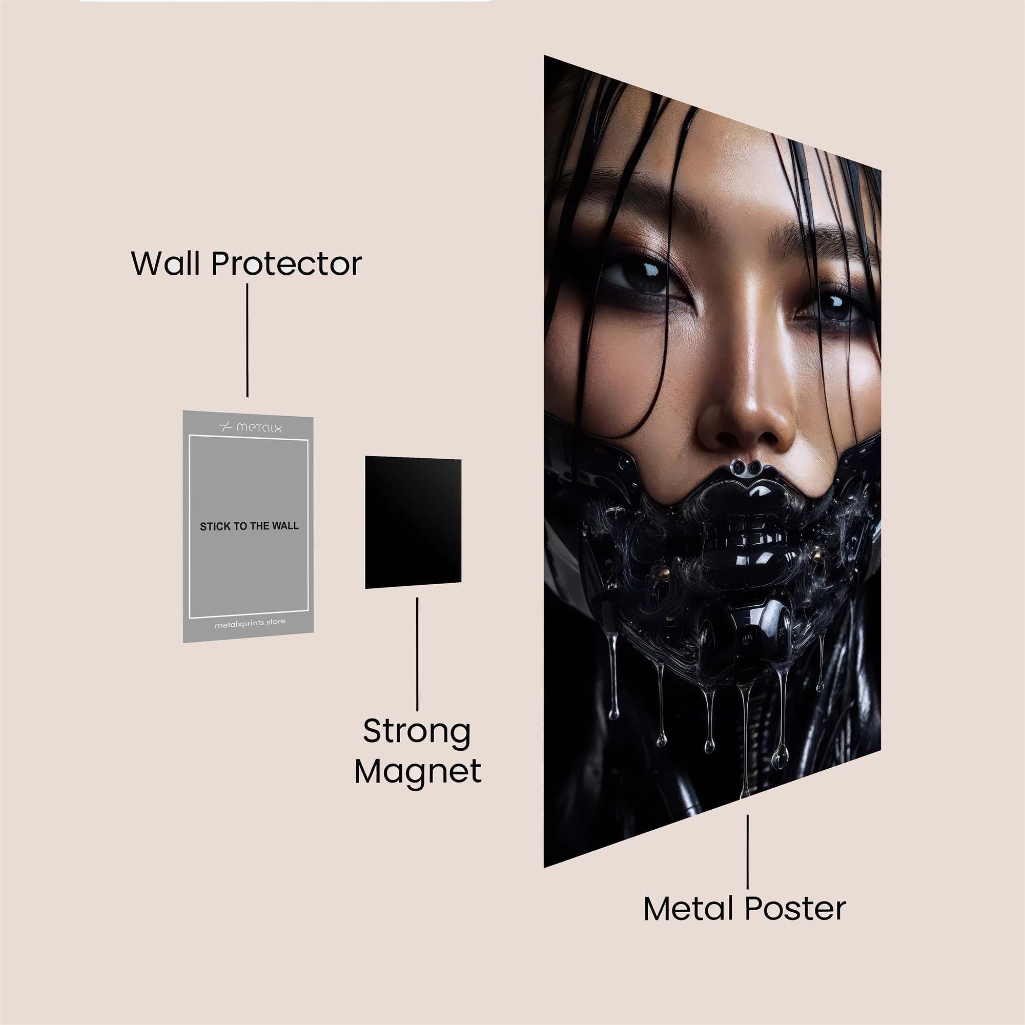 Lion Majestic Safe Wall Magnetic / M