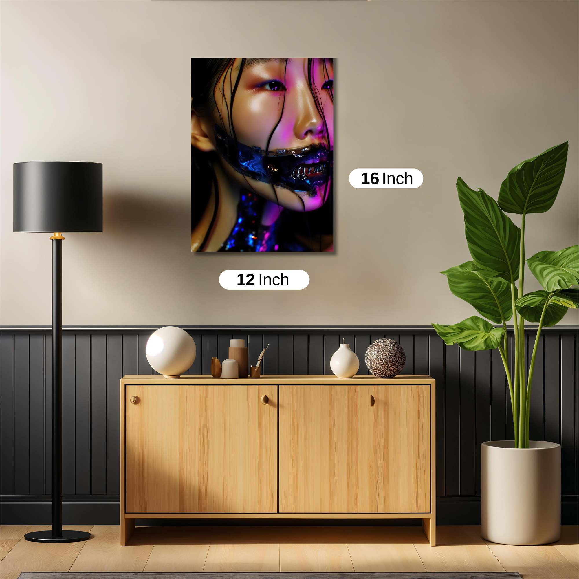 Lion Cyberpunk Safe Wall Magnetic / M