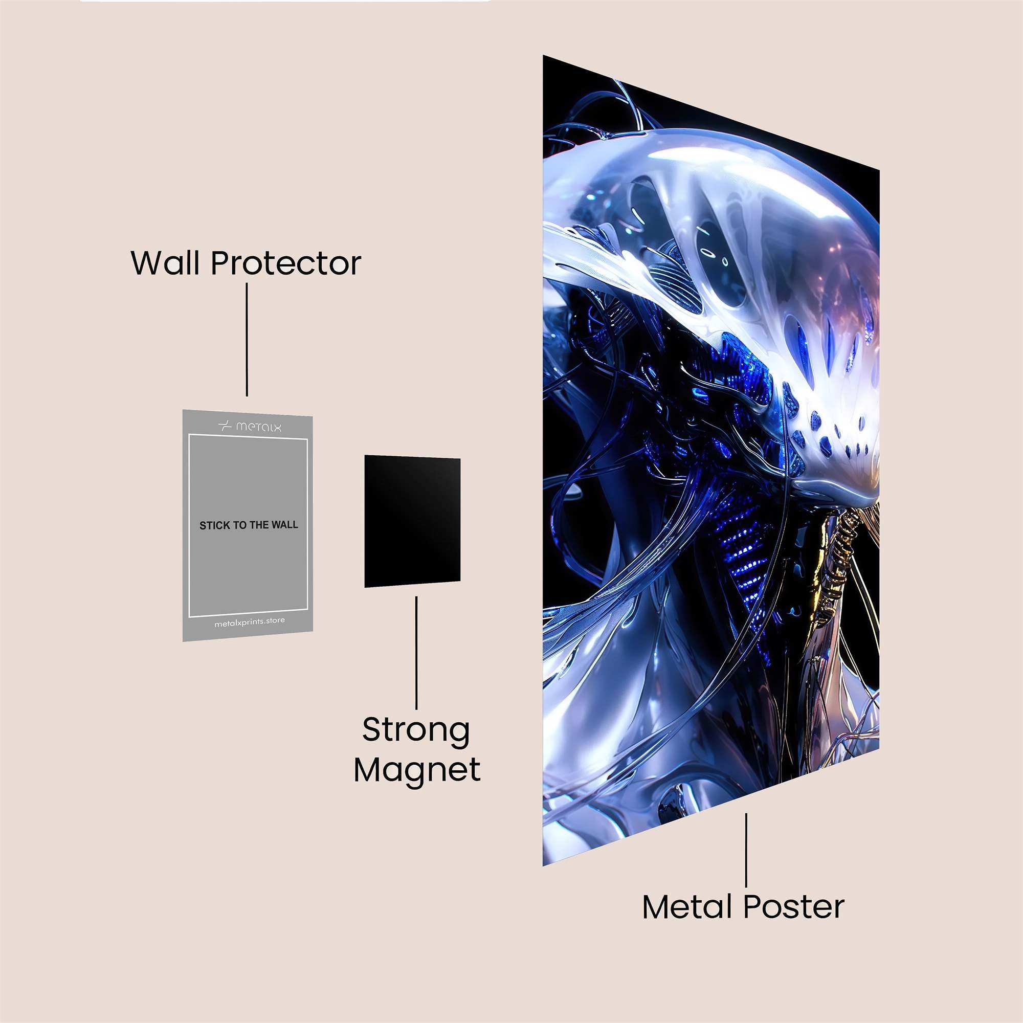 Galactic Sentinel Safe Wall Magnetic / M
